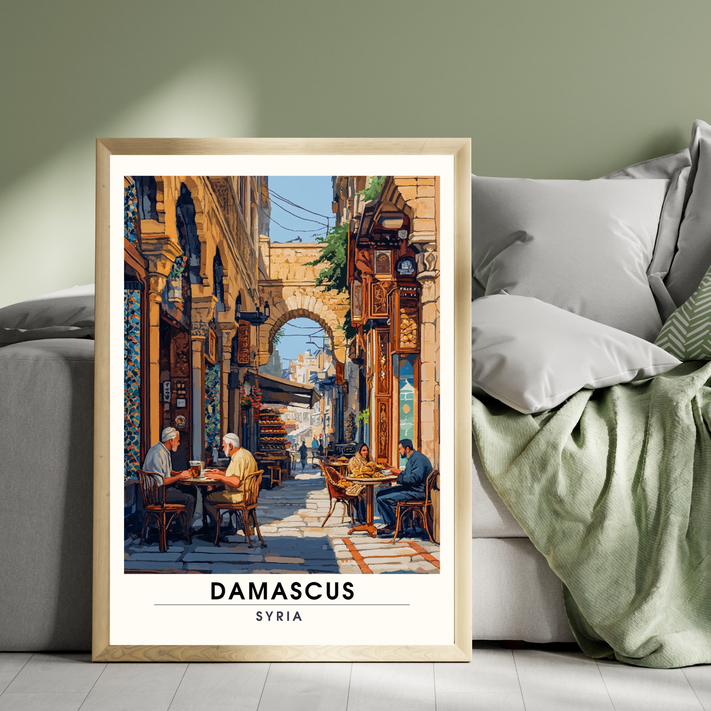 Damaskus Reiseposter | Damaskus Poster | Syrien Poster