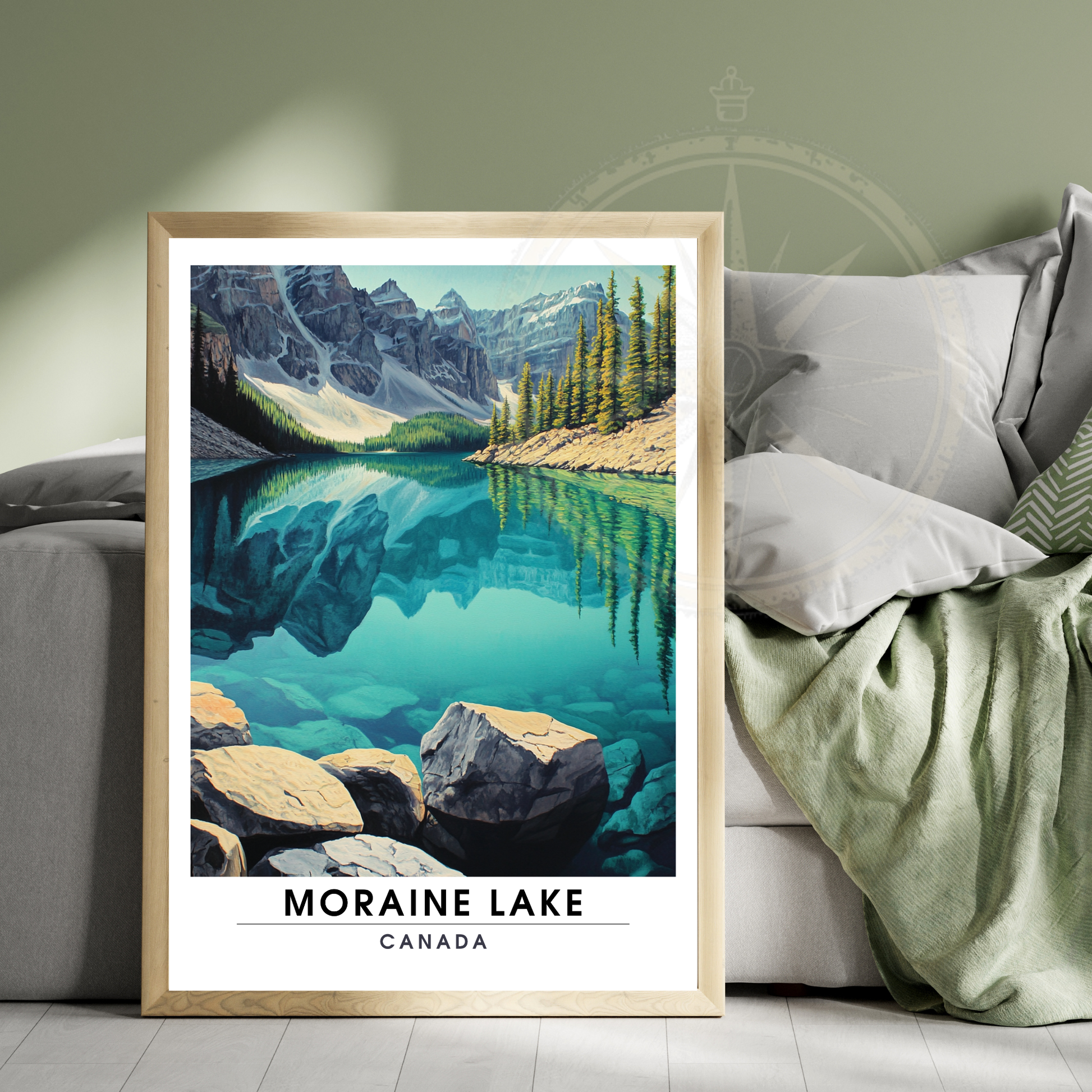 Affiche Lac Moraine | Impression Canada | Affiche Lac
