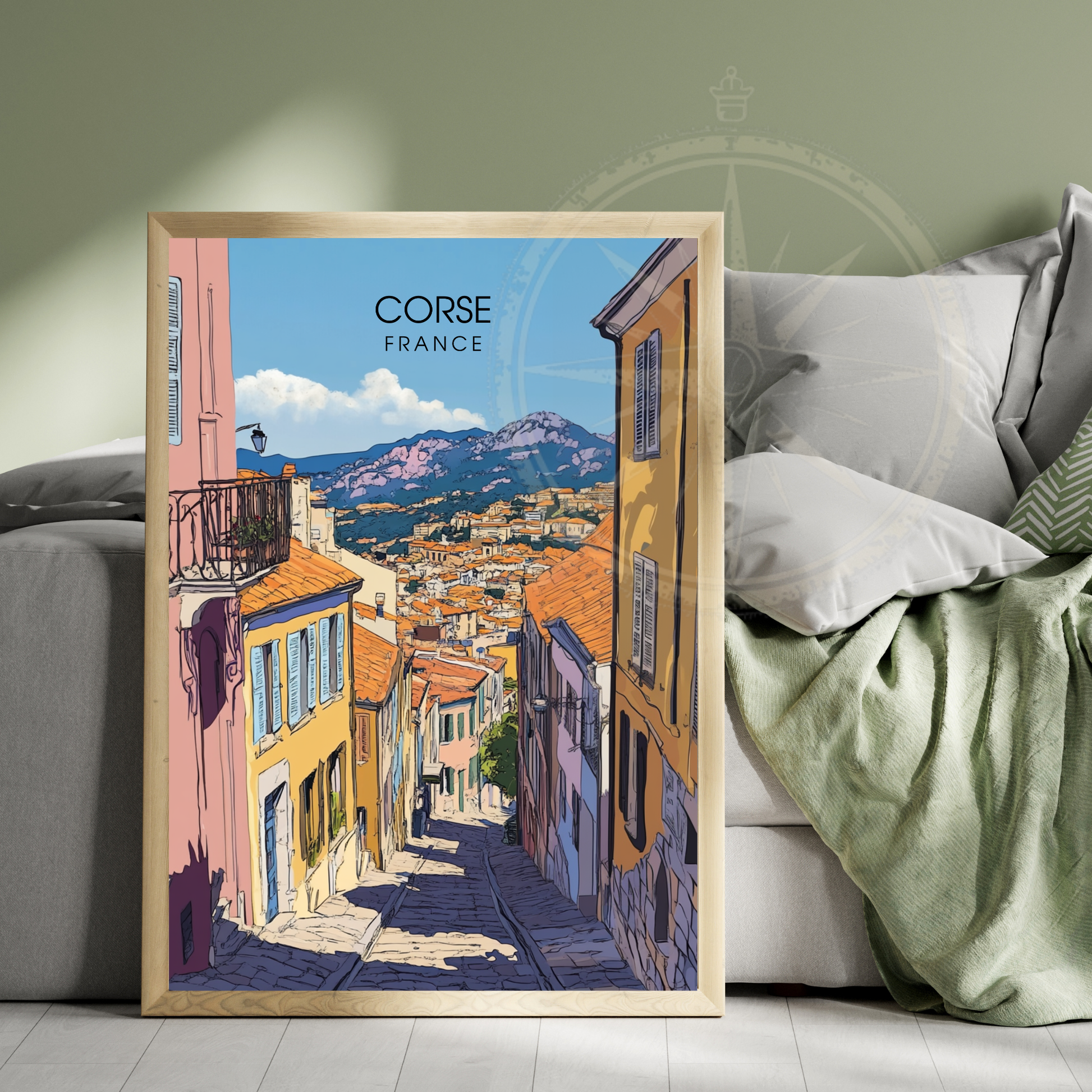 Affiche Corse | Impression Corse | Affiche de voyage France