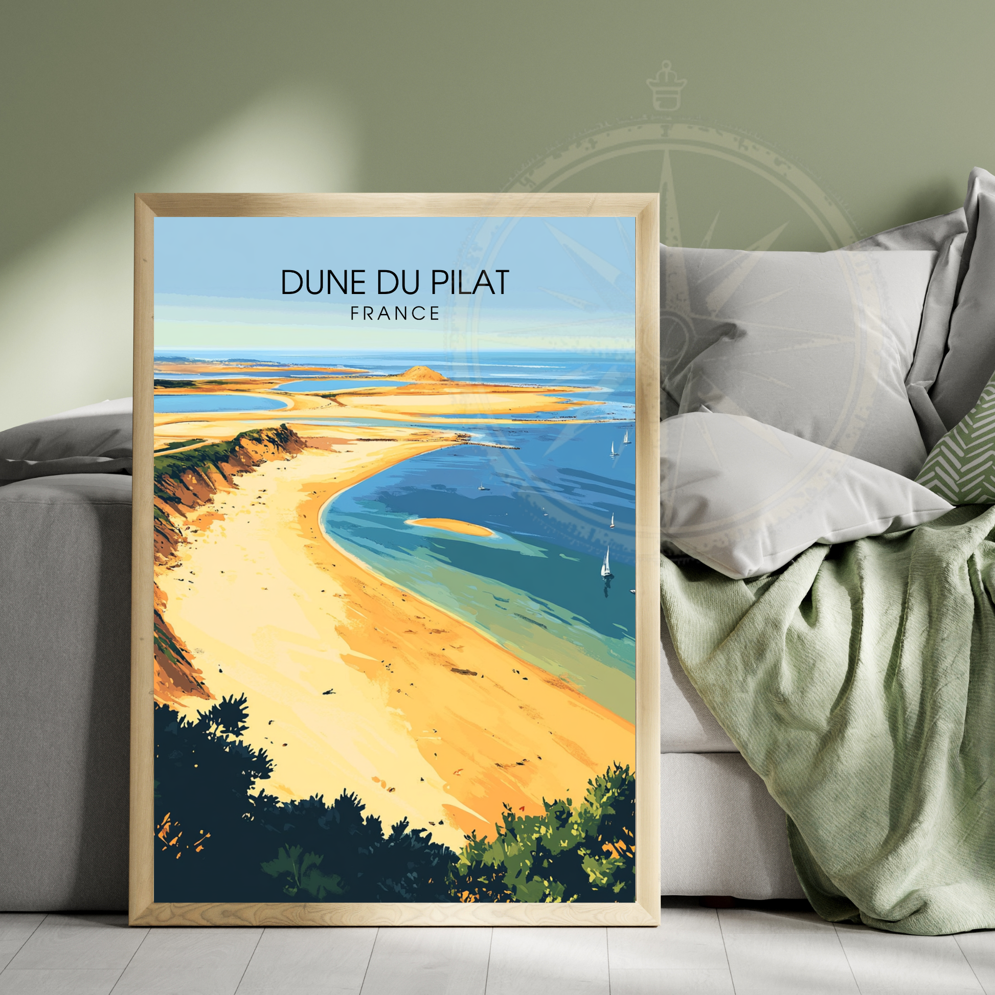 Affiche Dune du Pilat | Impression Dune du Pilat |  Affiche France