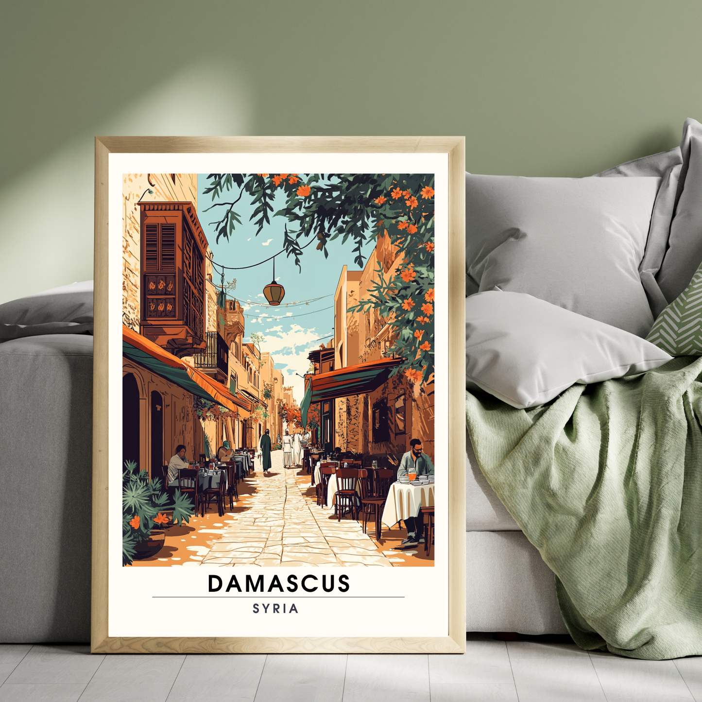 Damaskus Reiseposter | Damaskus Druck | Syrien Poster