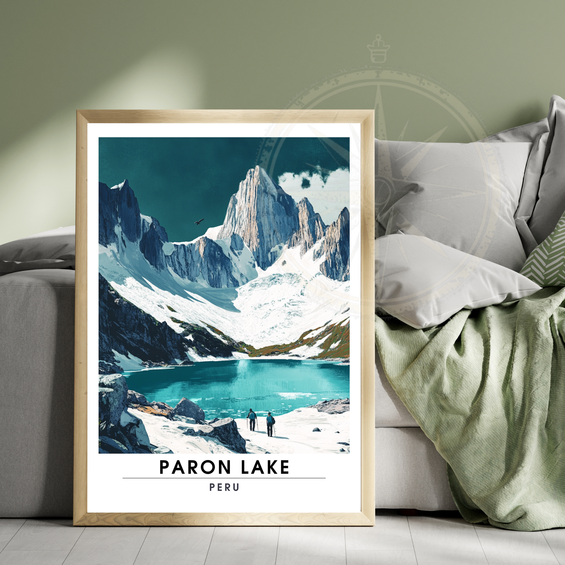 Affiche Lac Paron | Poster de voyage Pérou | Affiche Lac