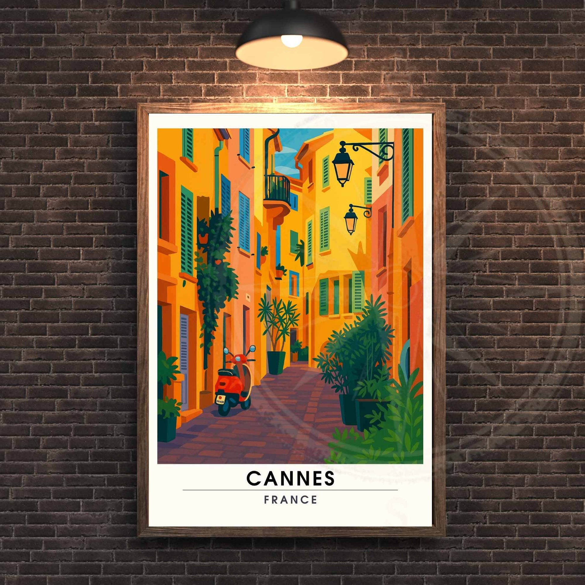 Affiche Cannes | Impression Cannes | Affiche de voyage France