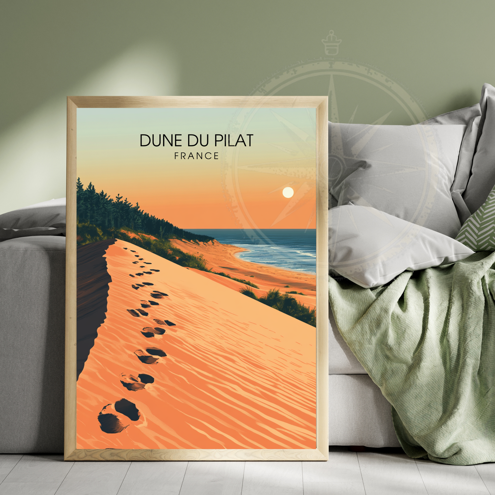 Affiche Dune du Pilat | Impression Dune du Pilat |  Affiche France