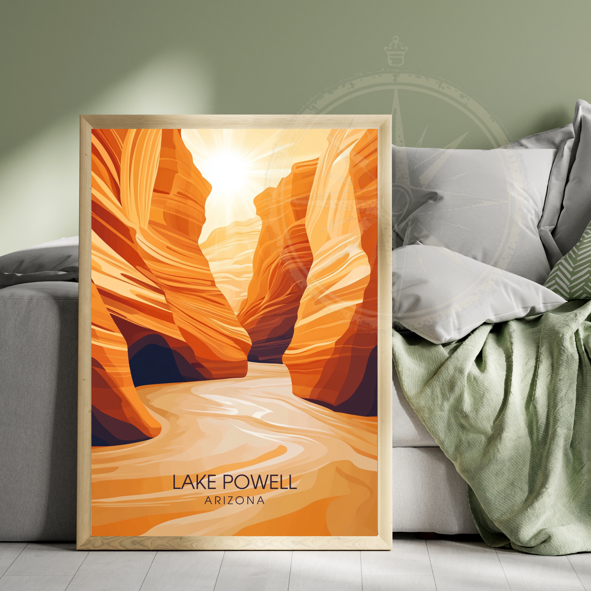 Affiche Lac Powell Arizona | Poster murale États-Unis | Affiche Lac