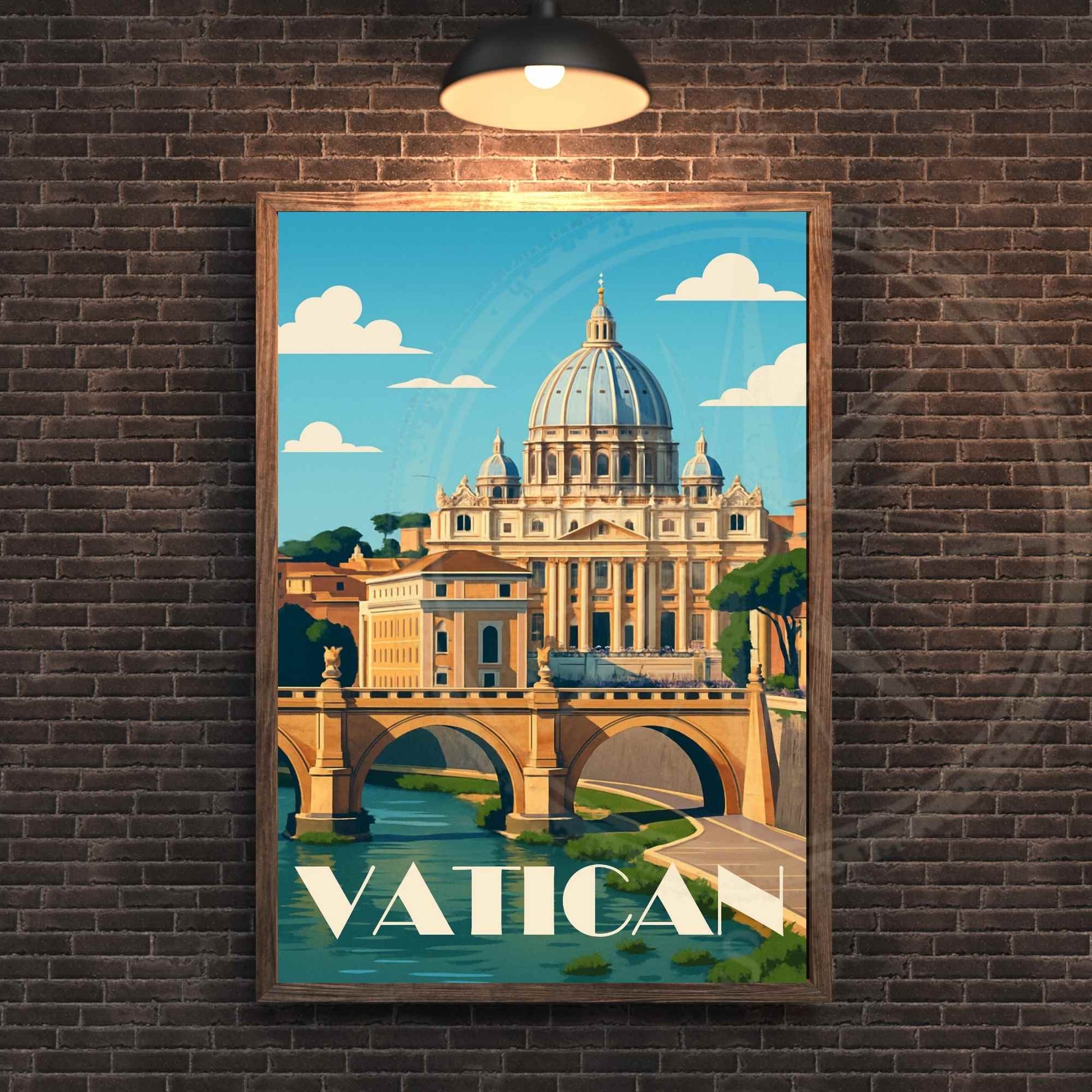 Affiche Vatican | Poster de voyage Vatican | Basilique Saint-Pierre