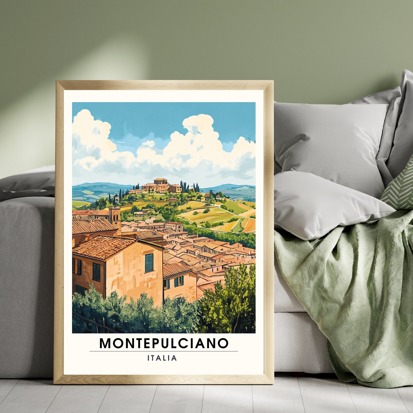 Affiche Montepulciano | Impression Montepulciano, Italie | Impression Italie (Copie)