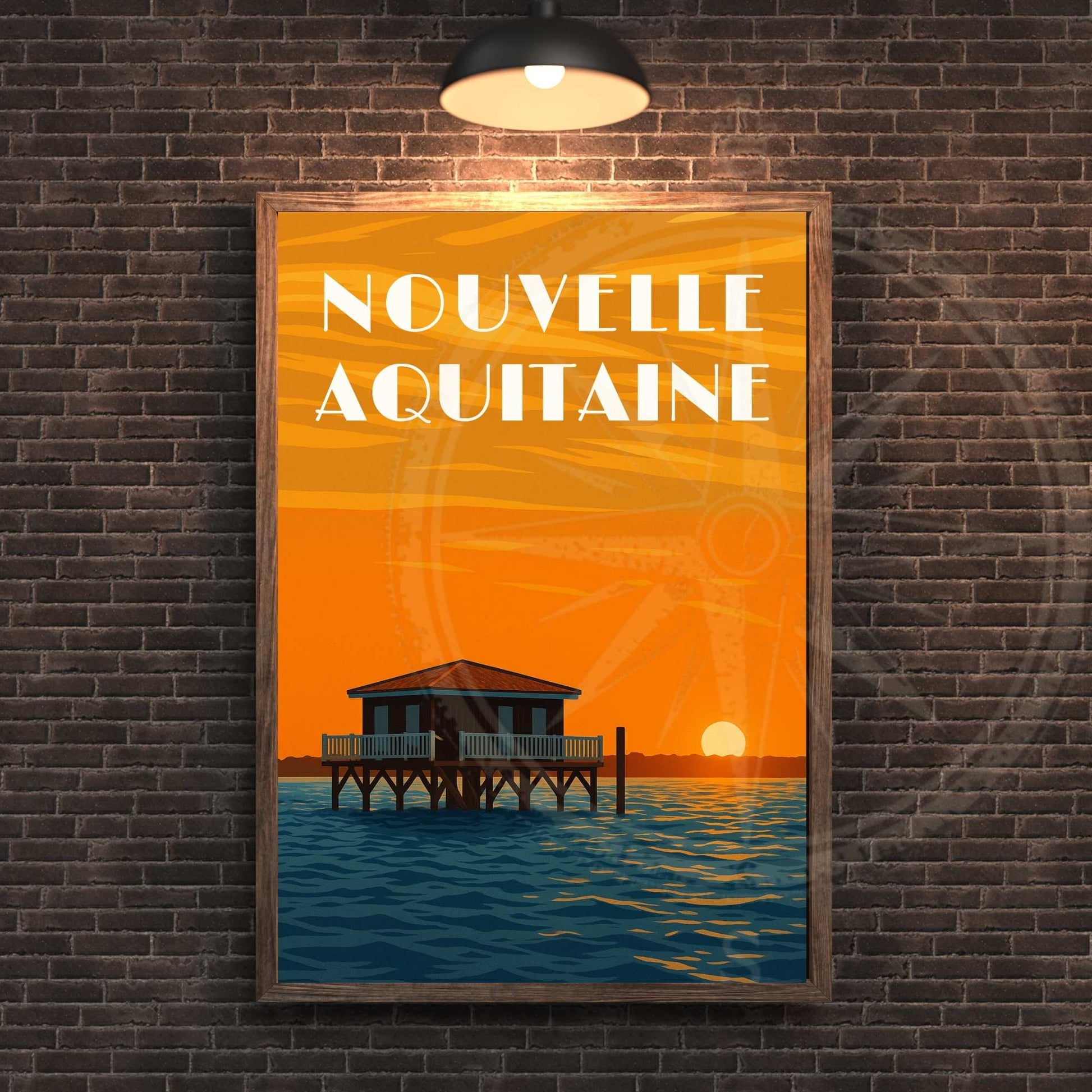 Affiche Nouvelle Aquitaine | Impression Nouvelle Aquitaine | Affiche France