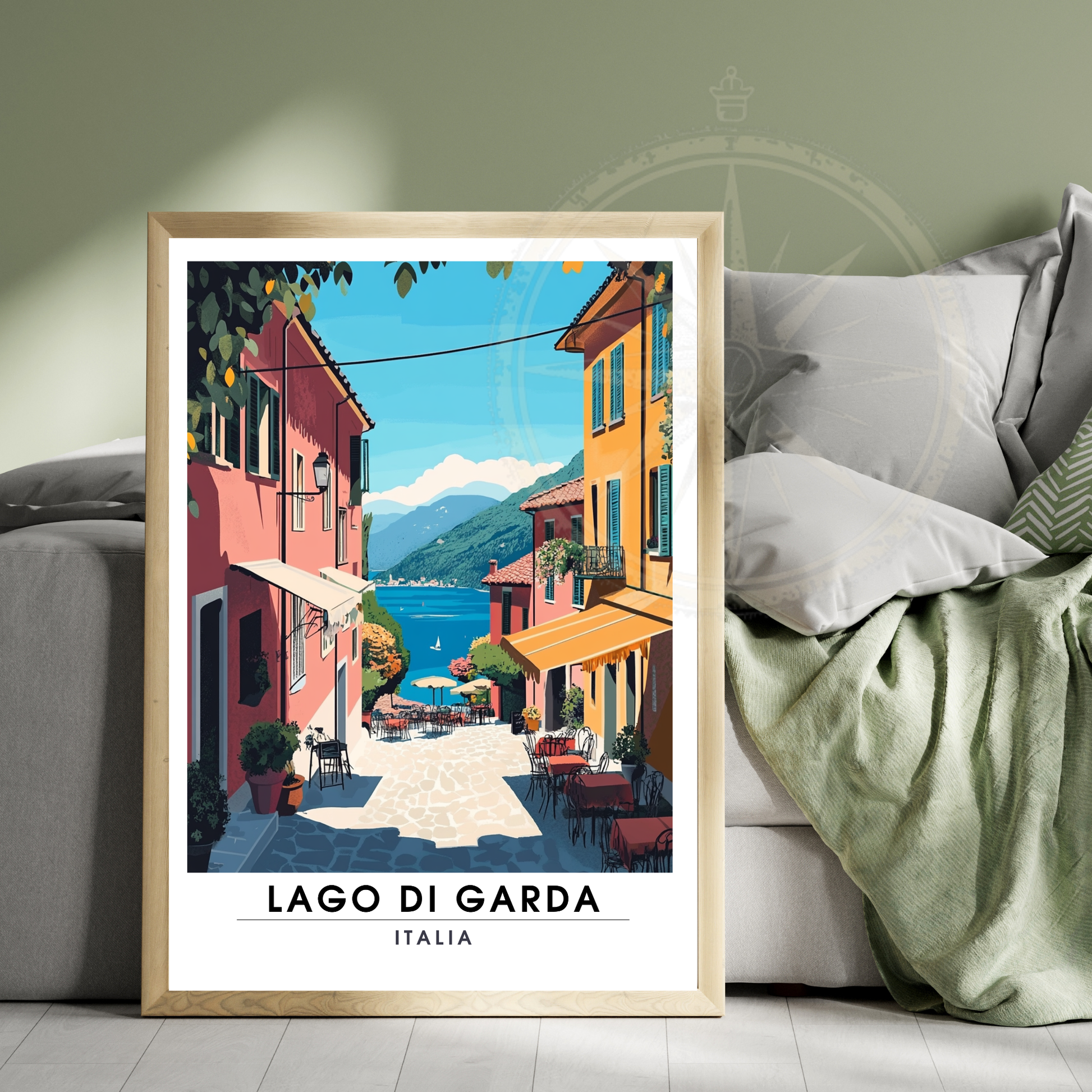 Affiche Lac de Garde | Impression Italie | Affiche Lac