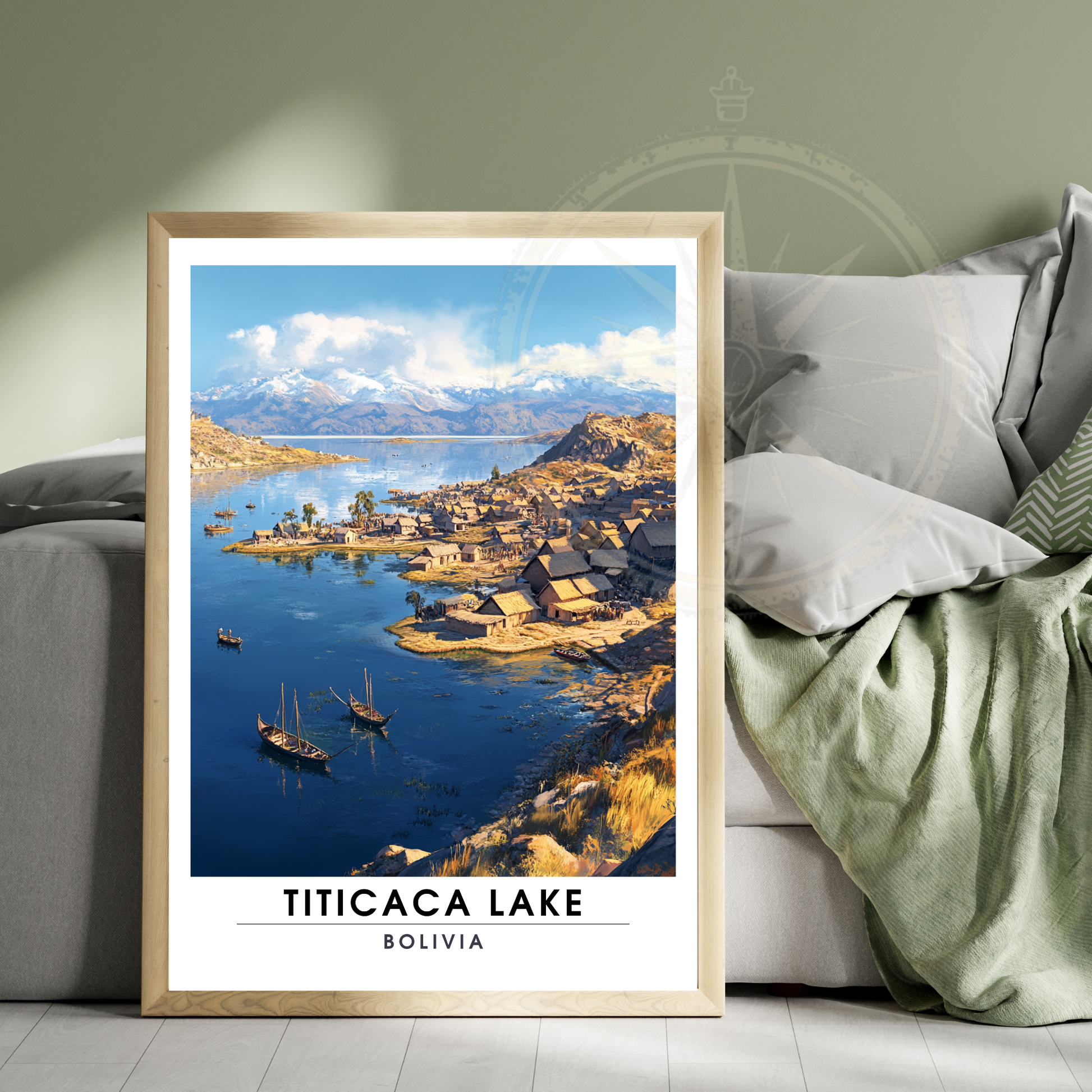 Affiche Lac Titicaca | Poster Bolivie | Affiche Lac