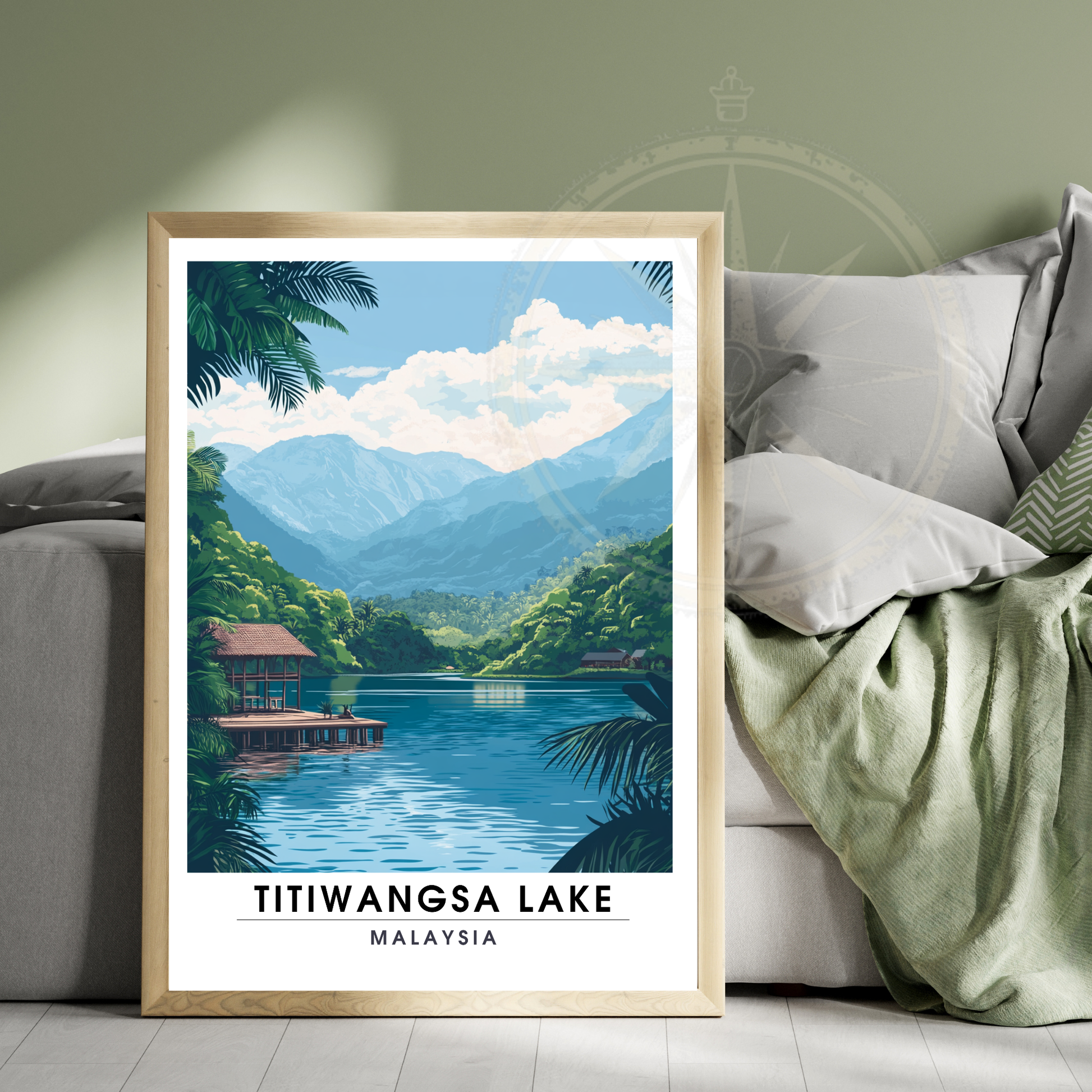 Affiche Titiwangsa lake | Impression Malaysia | Affiche Lake