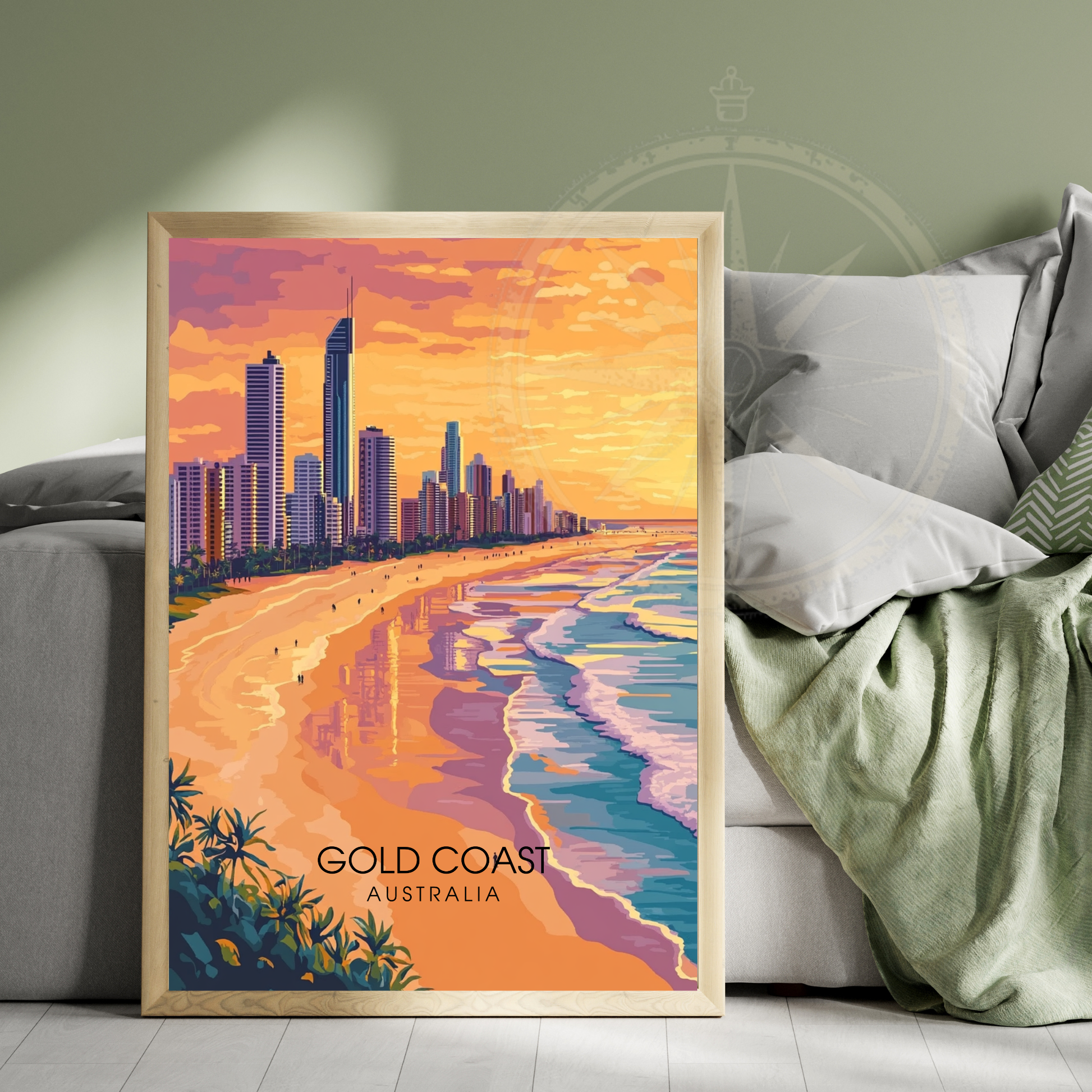 Affiche Côte d'Or | Poster décoratif Australie | Affiche Australie