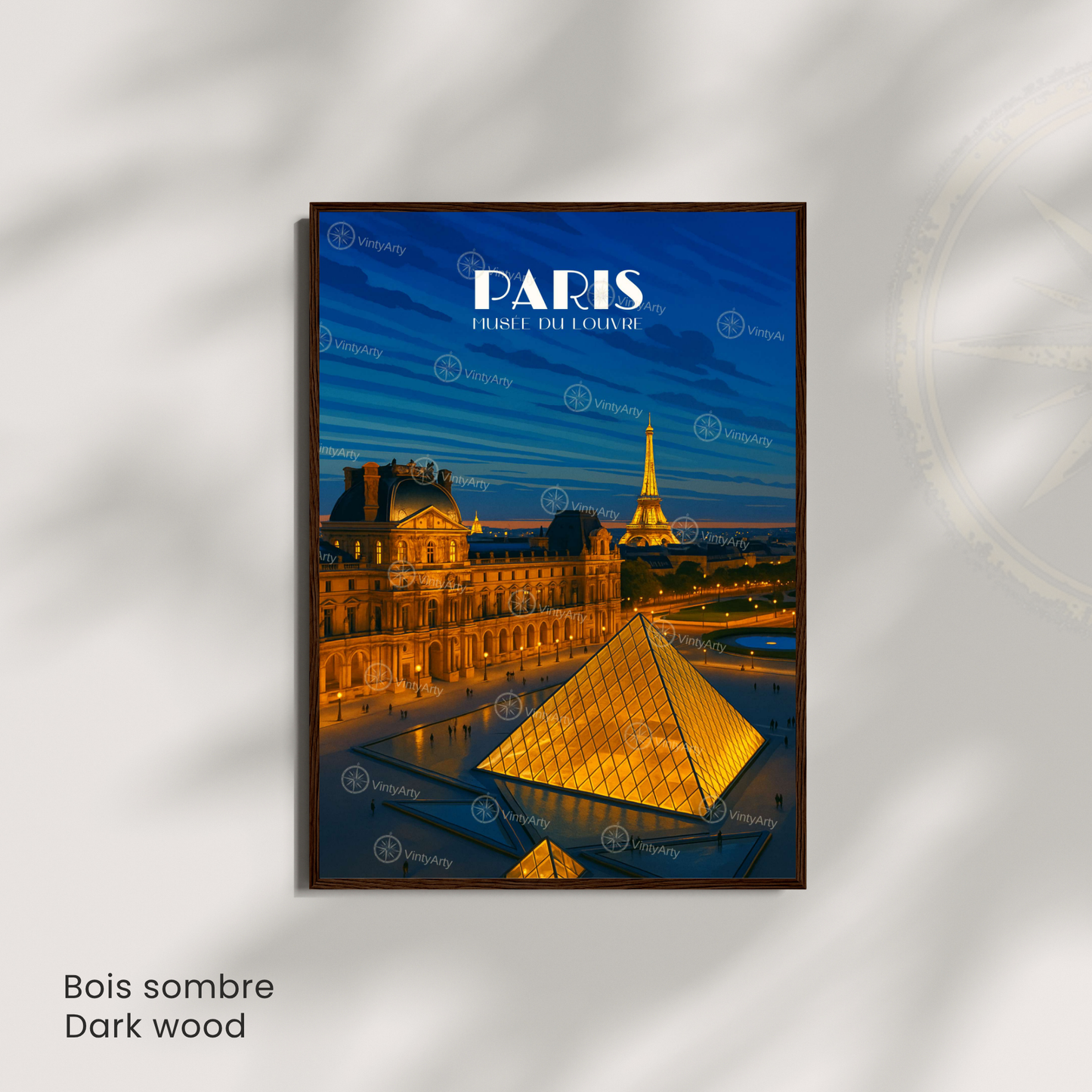 Affiche Paris | Poster Musée du Louvre | Affiche France