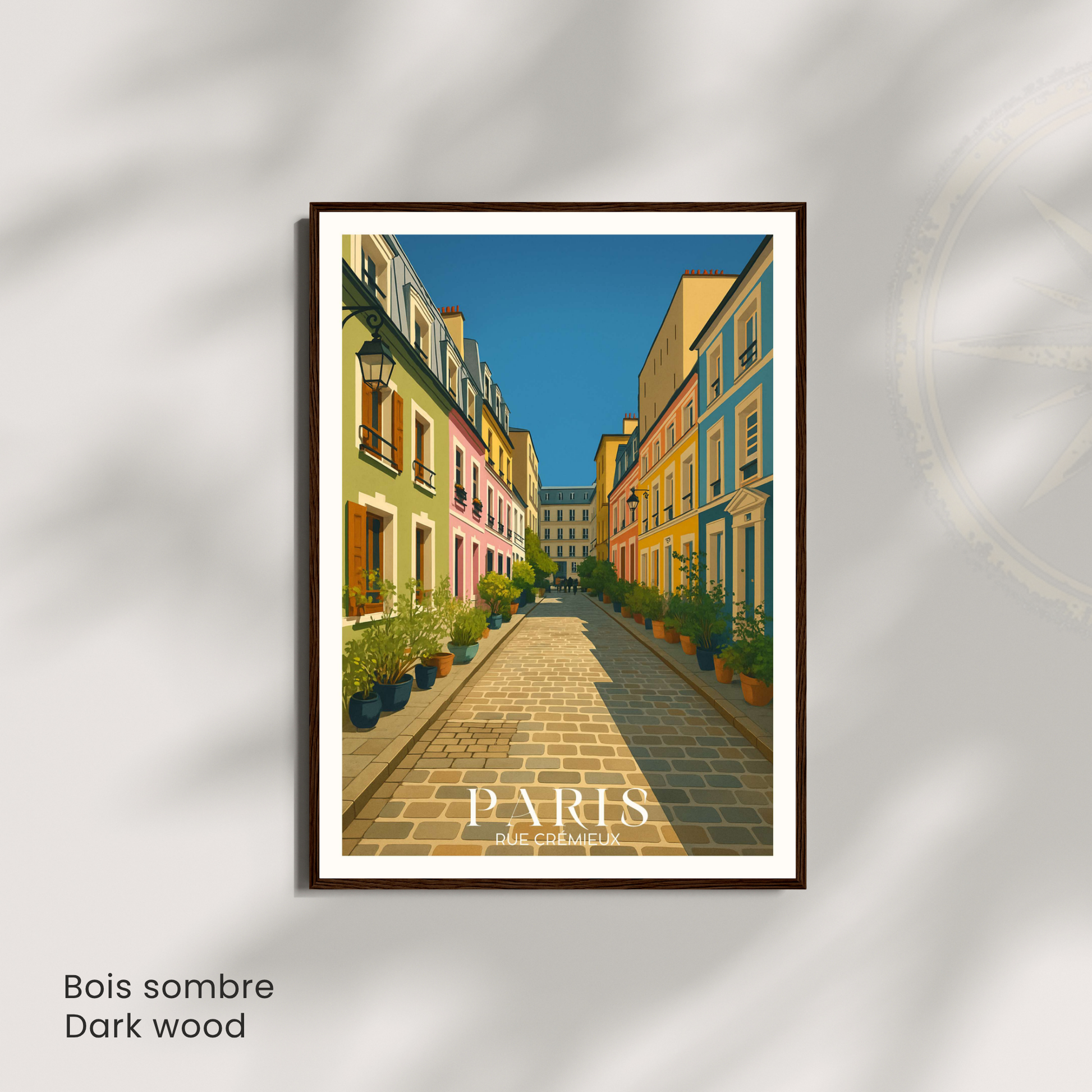 Affiche Paris | Impression Rue Crémieux | Affiche France