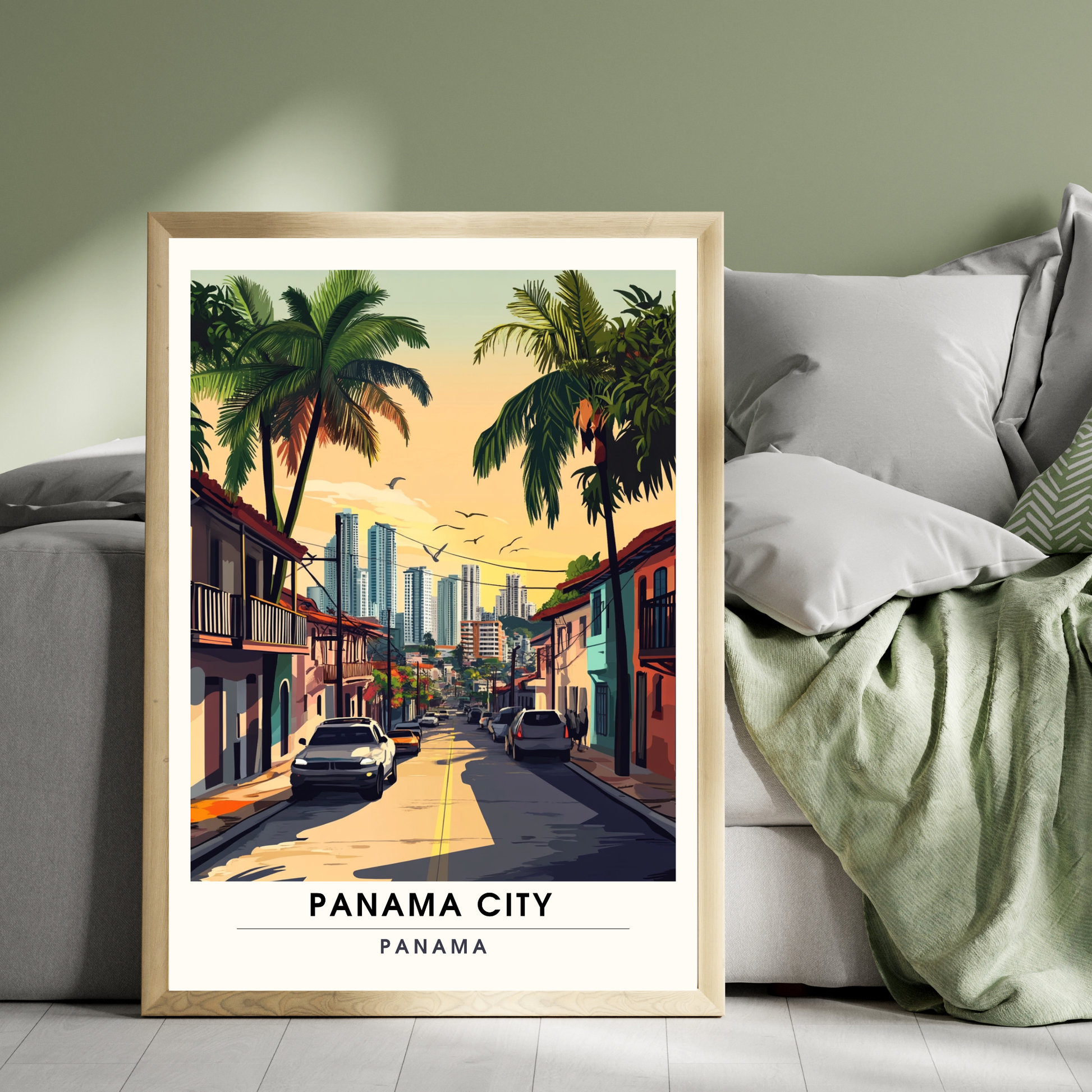 Affiche Ville de Panama | Impression de voyage Panama | Affiche Panama
