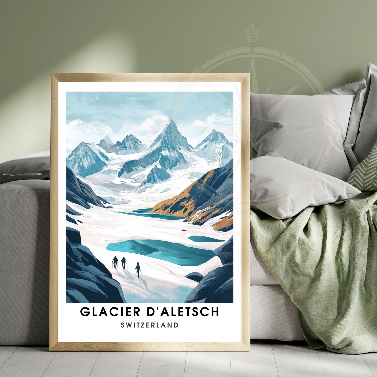 Affiche Glacier d'Aletsch | Poster Suisse | Affiche Suisse