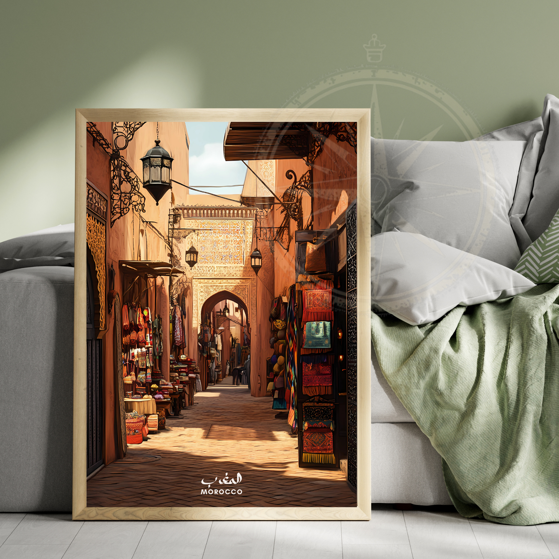 Affiche Marrakech | Impression de voyage Maroc | Affiche Maroc