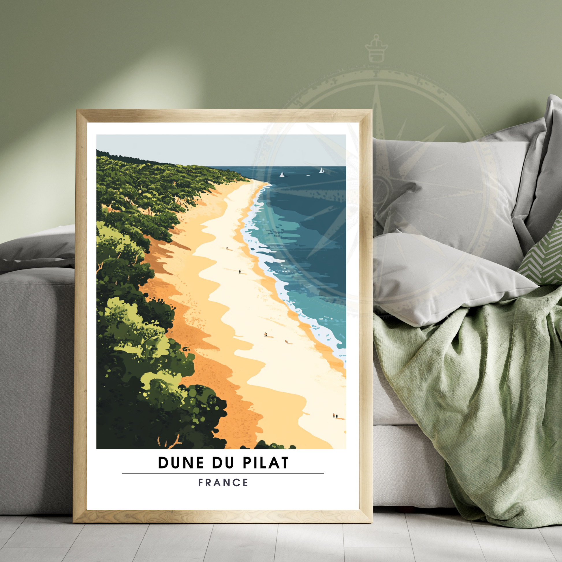 Affiche Dune du Pilat | Impression Dune du Pilat |  Affiche France