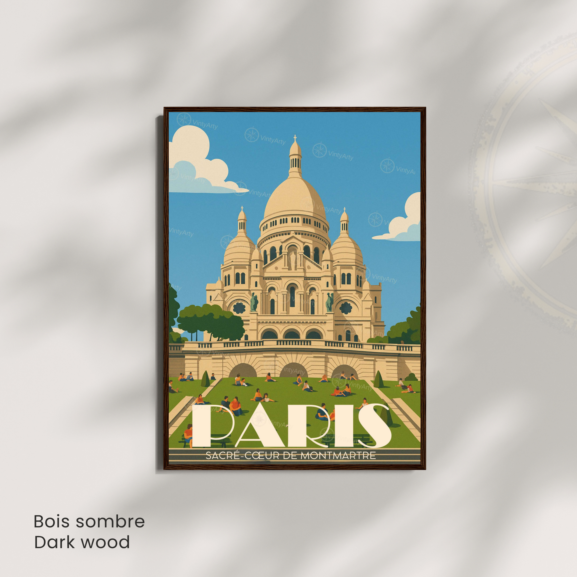 Affiche Paris | Impression Artistique Montmartre - Sacré Cœur | Affiche France