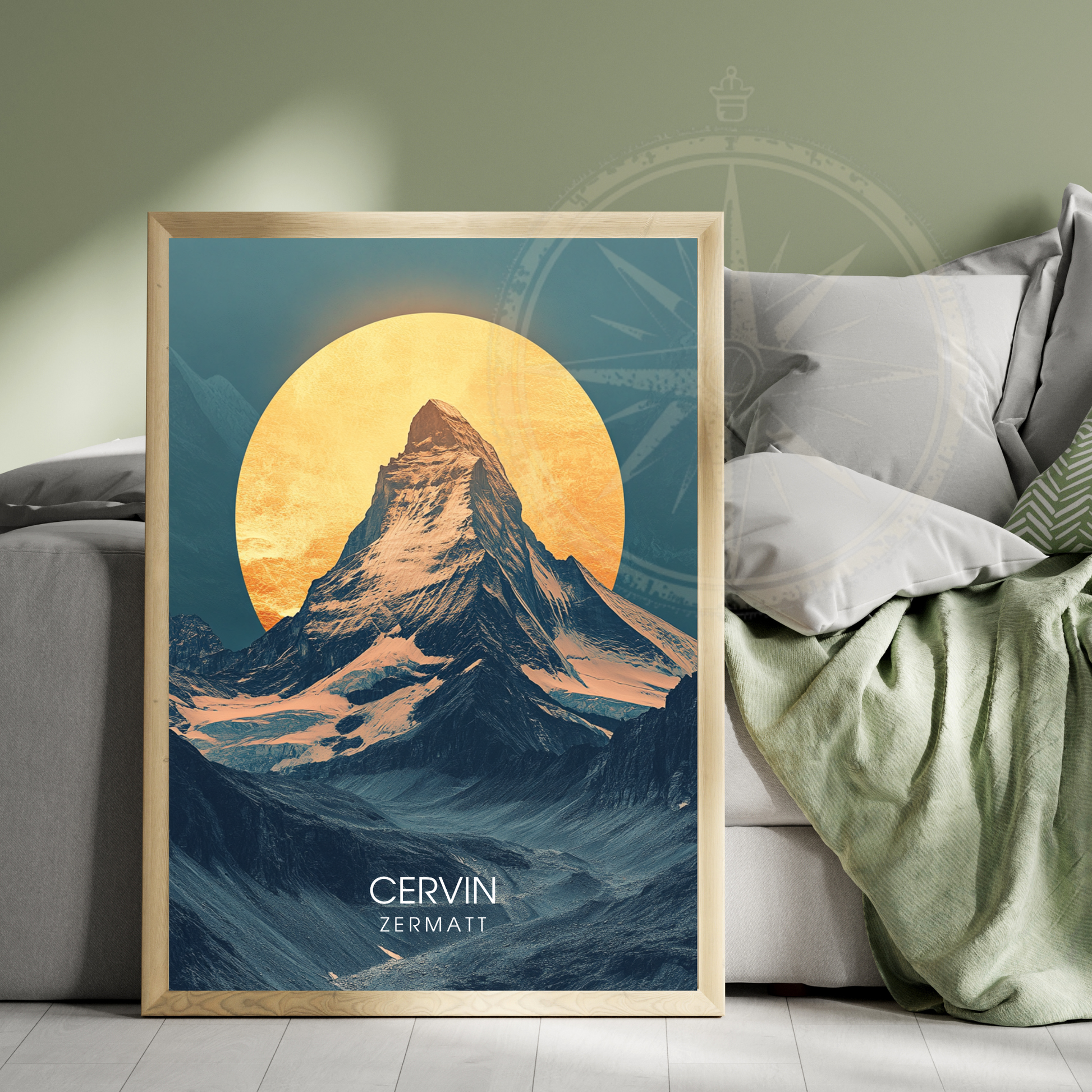 Affiche Cervin | Impression de voyage Suisse | Affiche Suisse