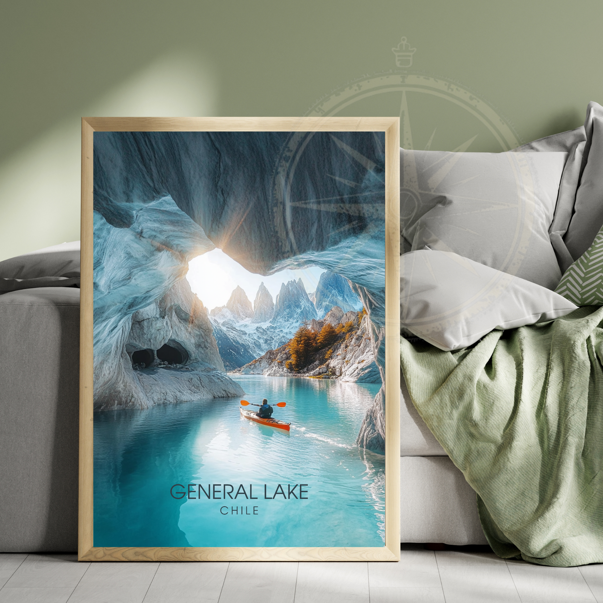 Affiche Lac Général | Poster Chili | Affiche Lac