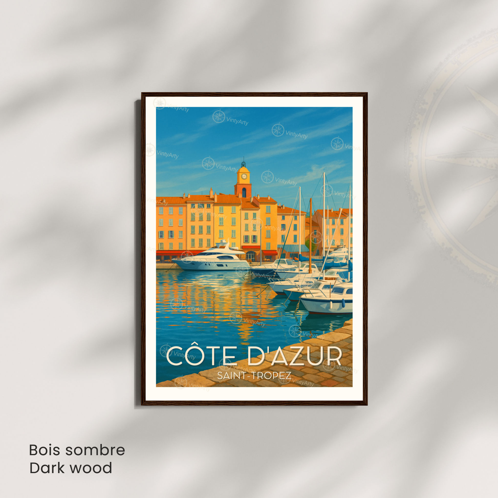 Affiche Côte d’Azur | Impression de voyage Côte d’Azur | Affiche France