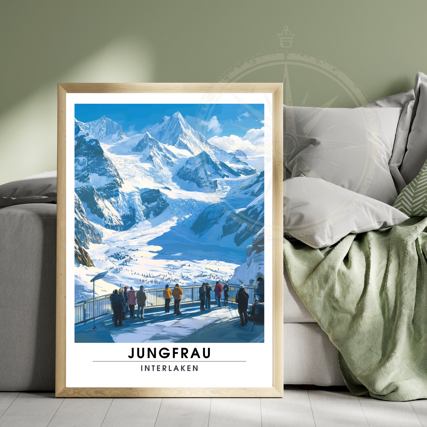 Affiche Jungfrau Interlaken | Impression Suisse | Affiche Suisse