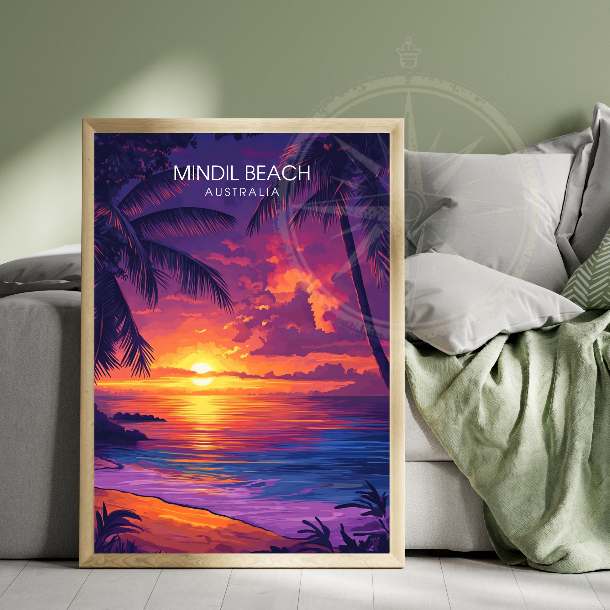 Affiche Plage de Mindil | Impression Australie | Affiche Australie