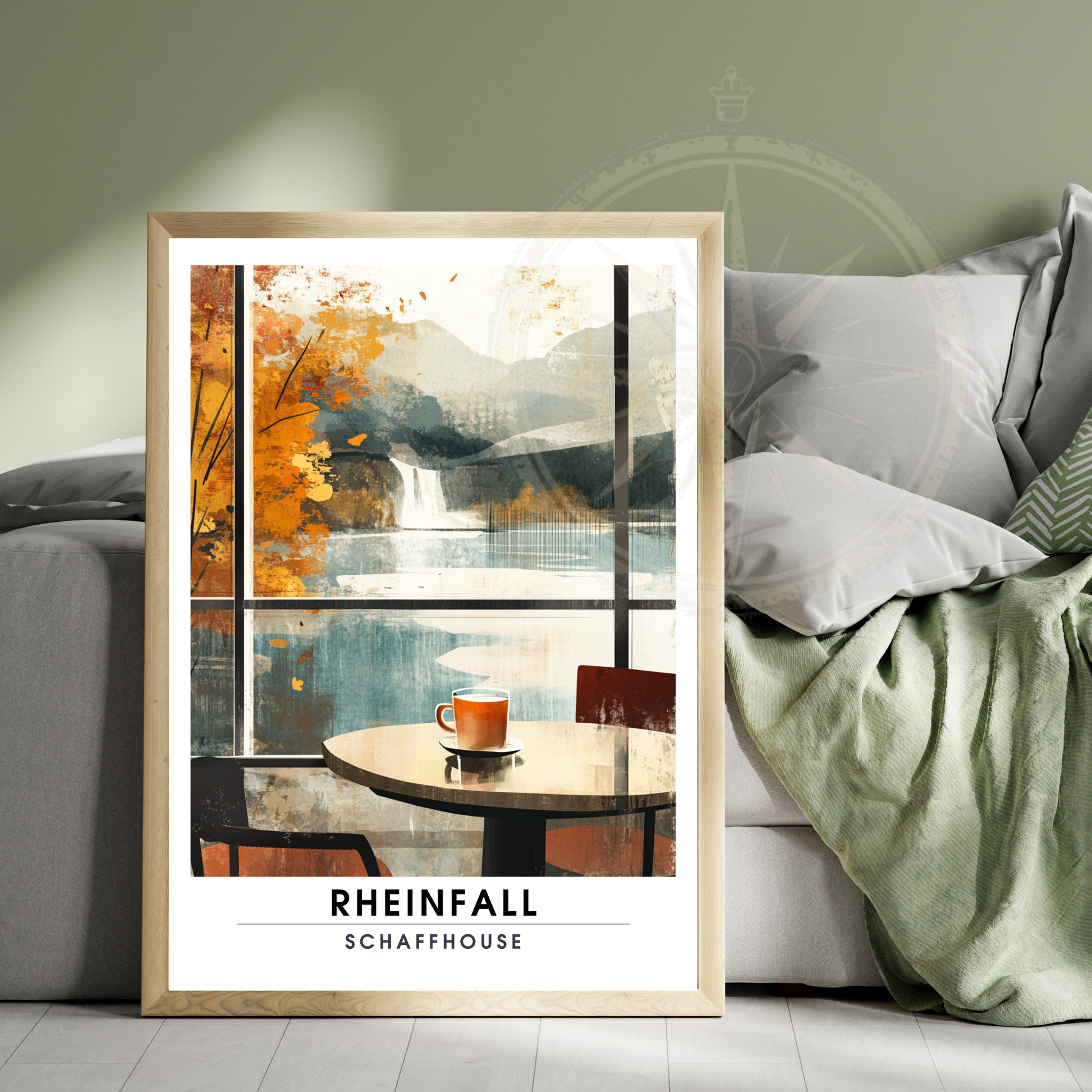 Affiche Chutes du Rhin | Impression Suisse | Affiche Suisse