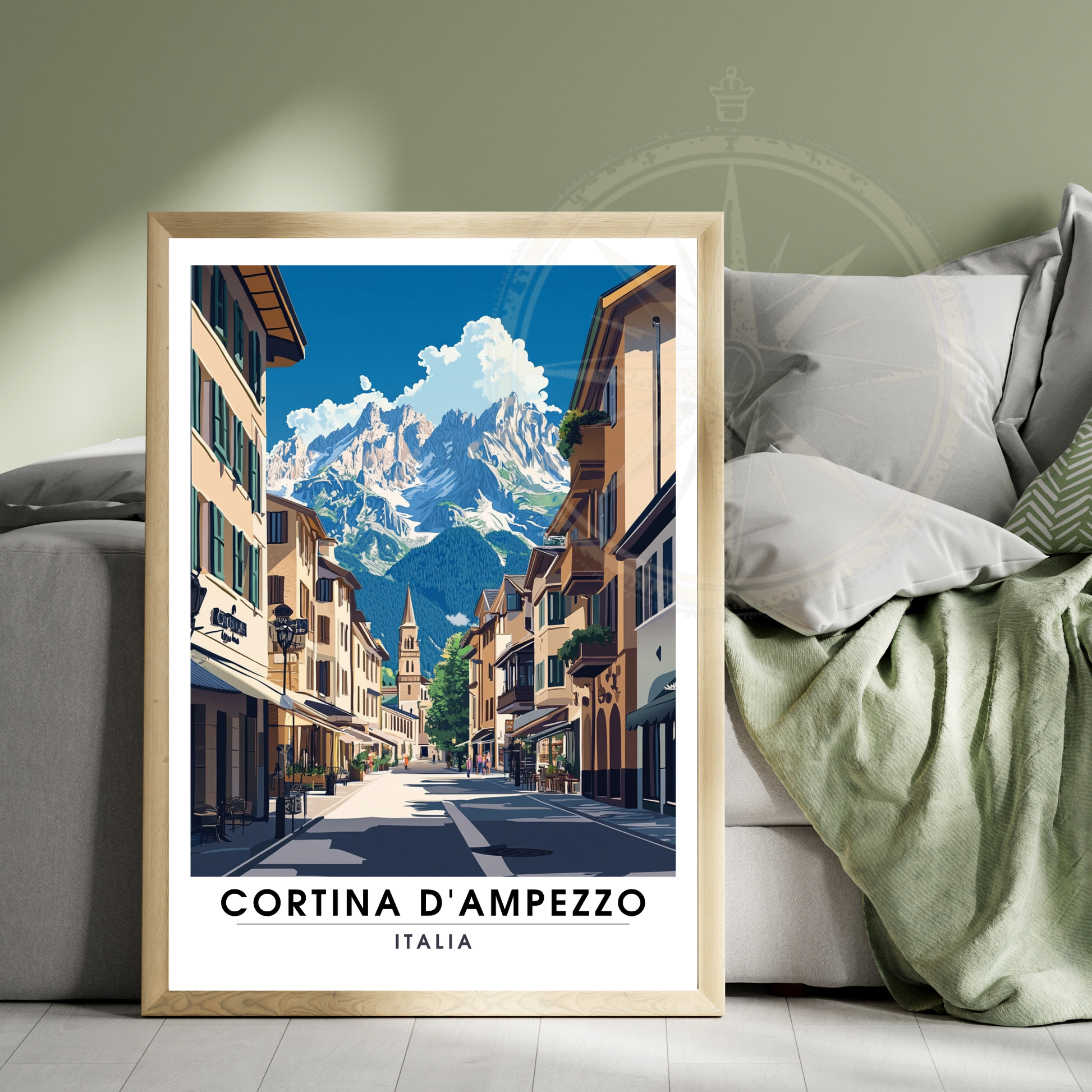Affiche Cortina d'Ampezzo | Impression Italie | Affiche Italie