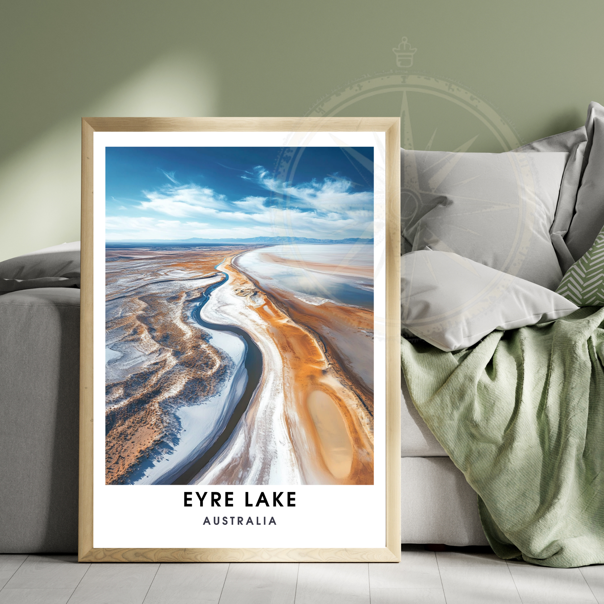 Affiche lac Eyre | Impression Australie | Affiche Lac