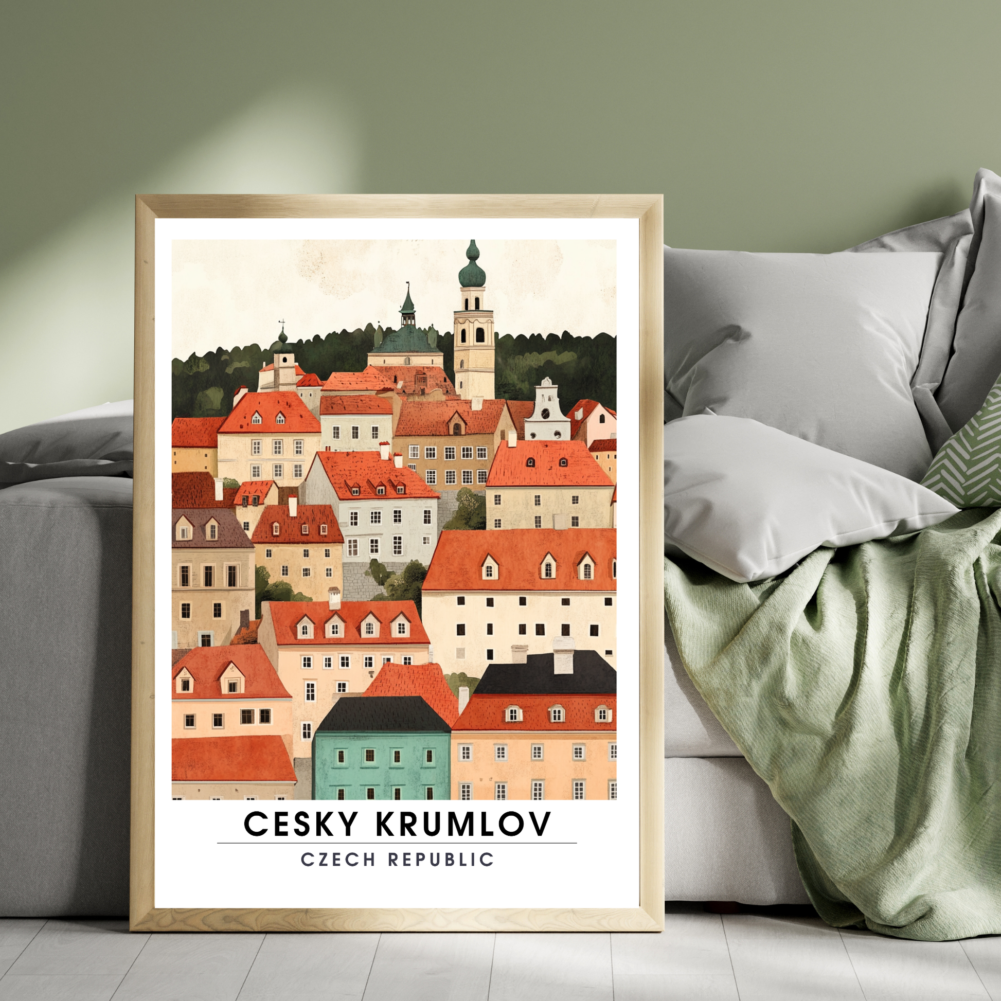 Affiche Český Krumlov | Impression de République tchèque | Affiche République tchèque