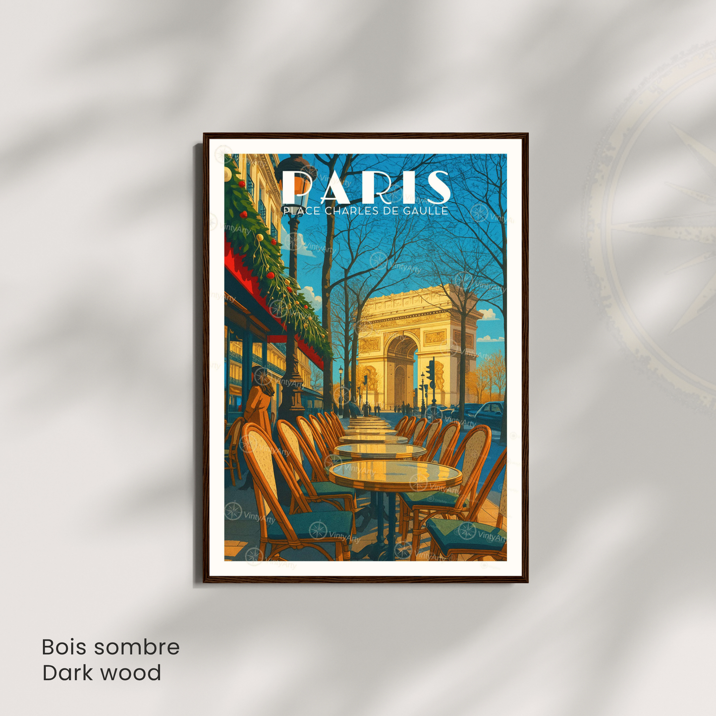 Affiche Paris | Impression Place de Charles de Gaulle | Affiche France