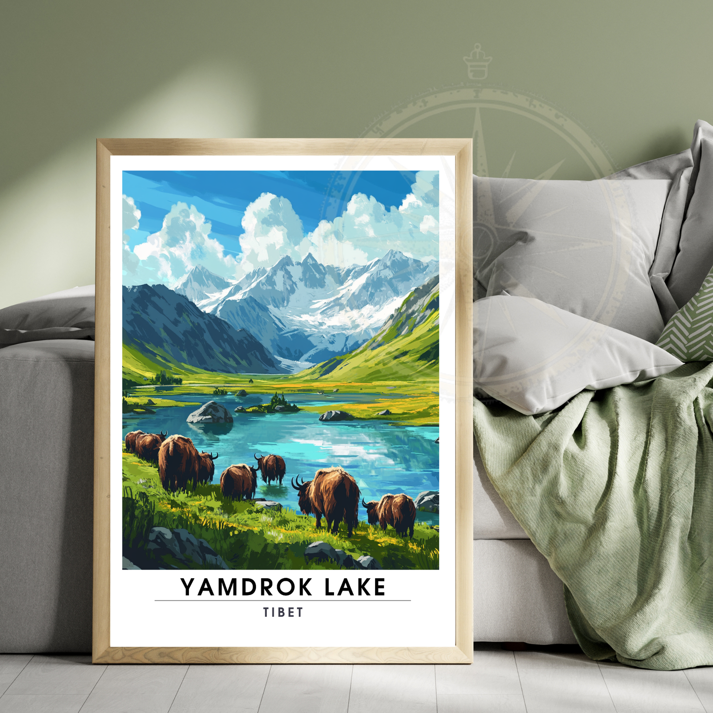 Affiche Lac Yamdrok | Impression Tibet | Affiche Lac