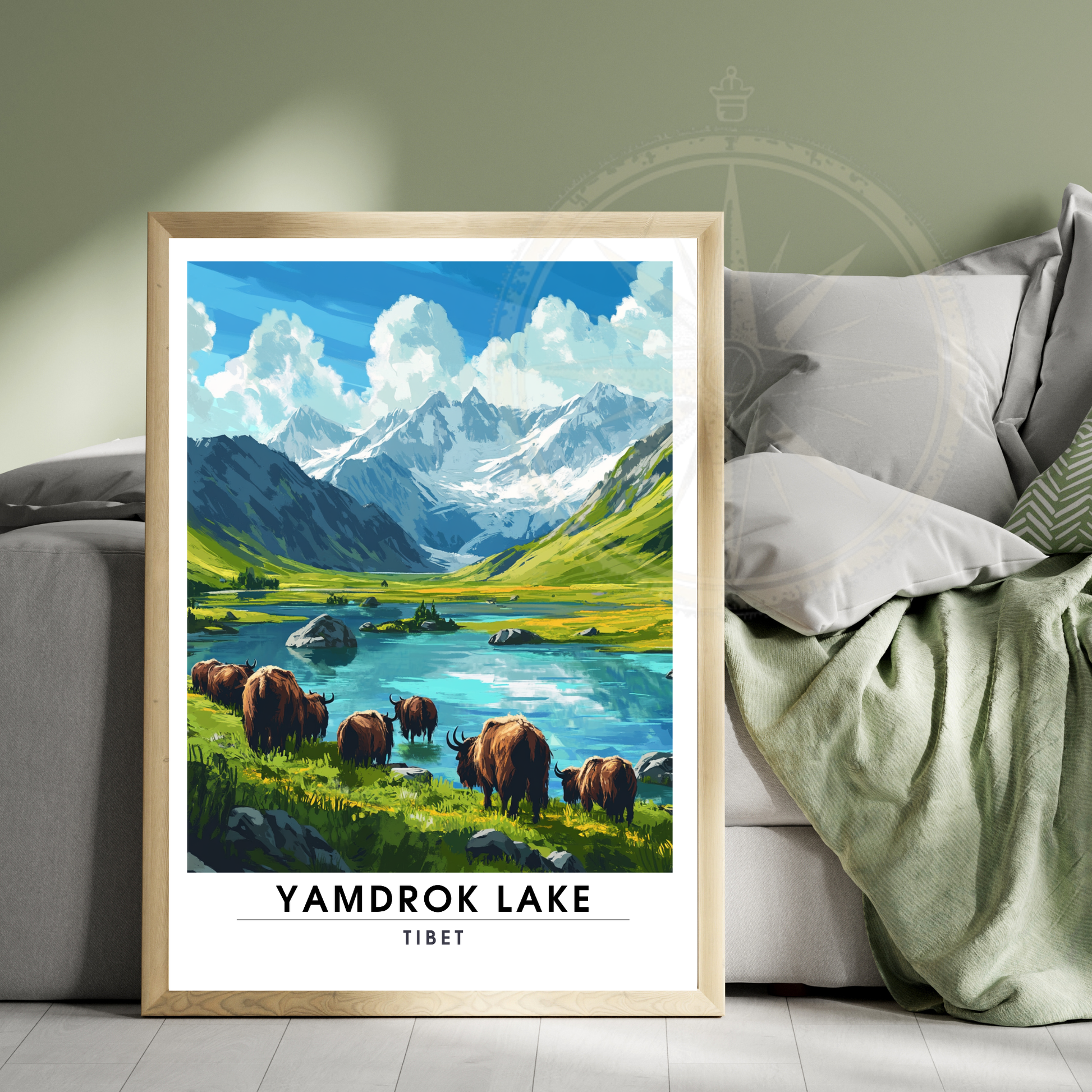 Affiche Lac Yamdrok  | Impression Tibet | Affiche Lac