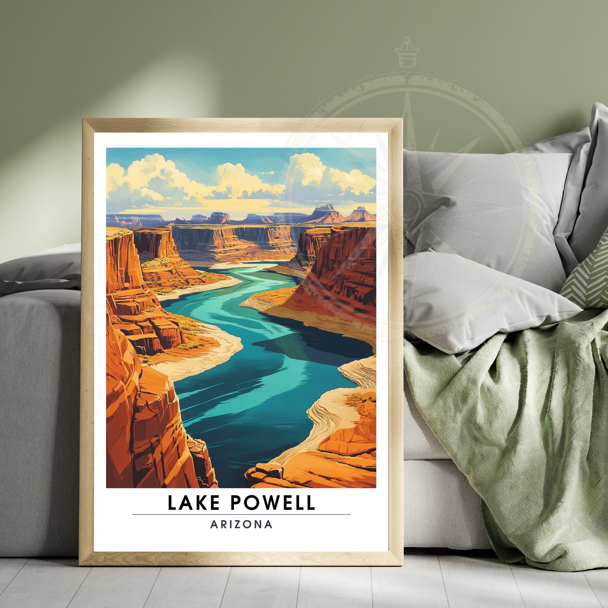 Affiche Lac Powell Arizona | Impression États-Unis | Affiche Lac
