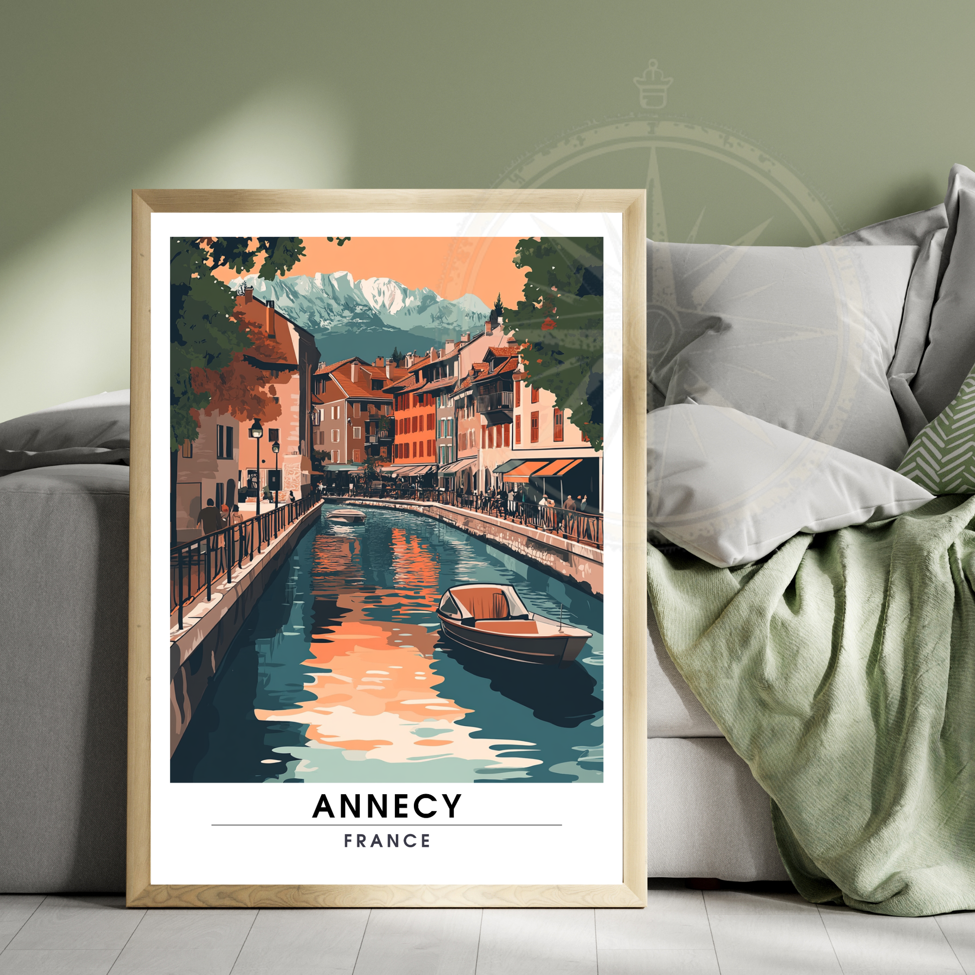 Affiche Annecy | Impression de voyage France | Affiche France
