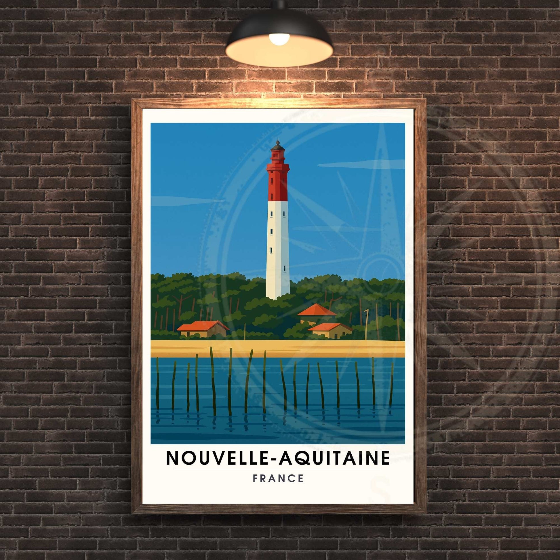 Affiche Nouvelle Aquitaine | Cap Ferret | Affiche France