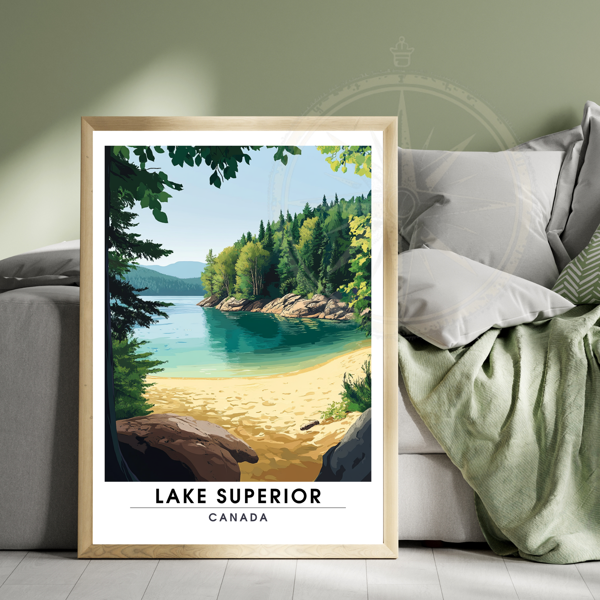 Affiche Lac Supérieur | Poster Canada | Affiche Lac
