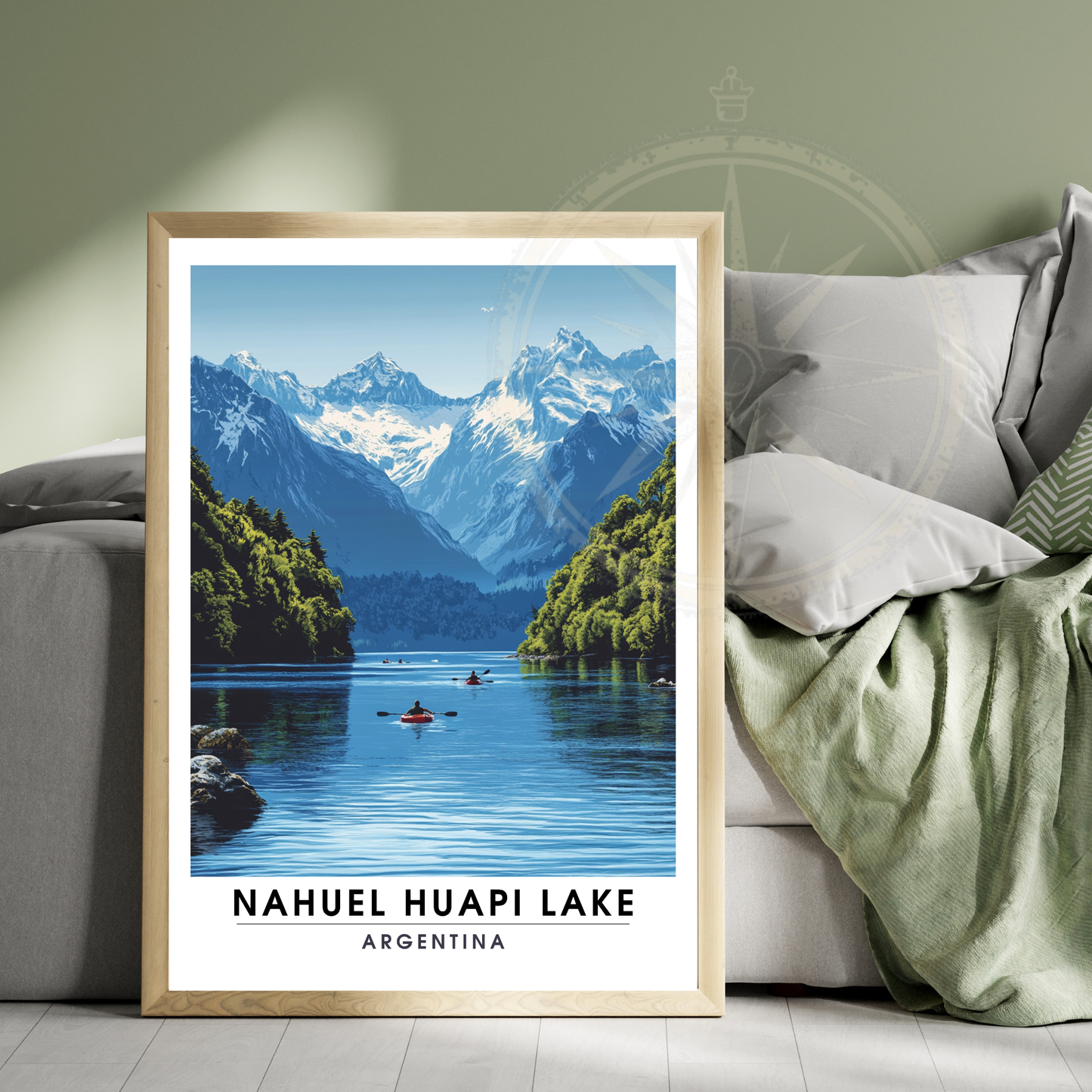 Affiche Lac Nahuel Huapi | Impression de voyage Argentine | Affiche Lac