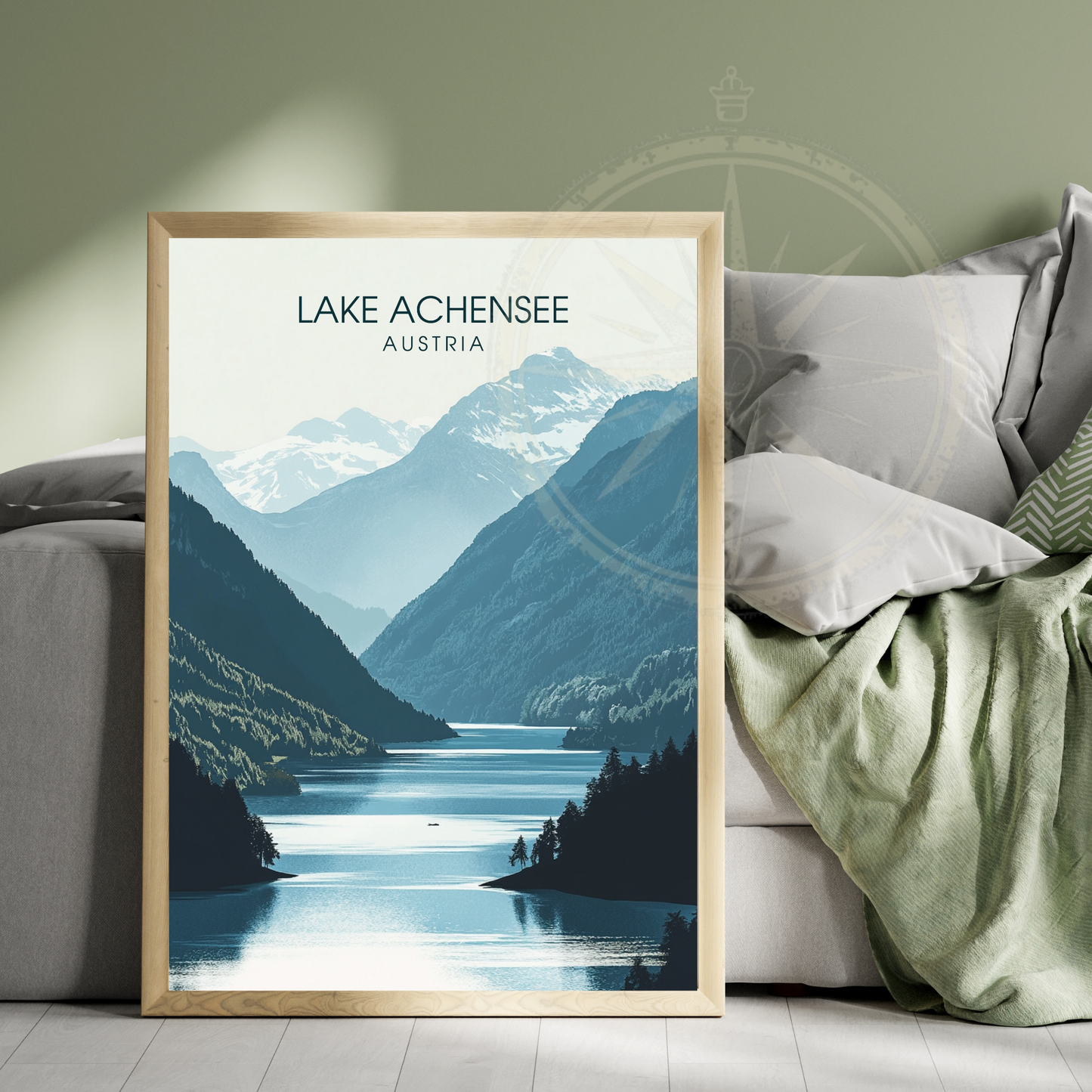 Affiche Lac Achensee | Impression de voyage Autriche | Affiche Lac