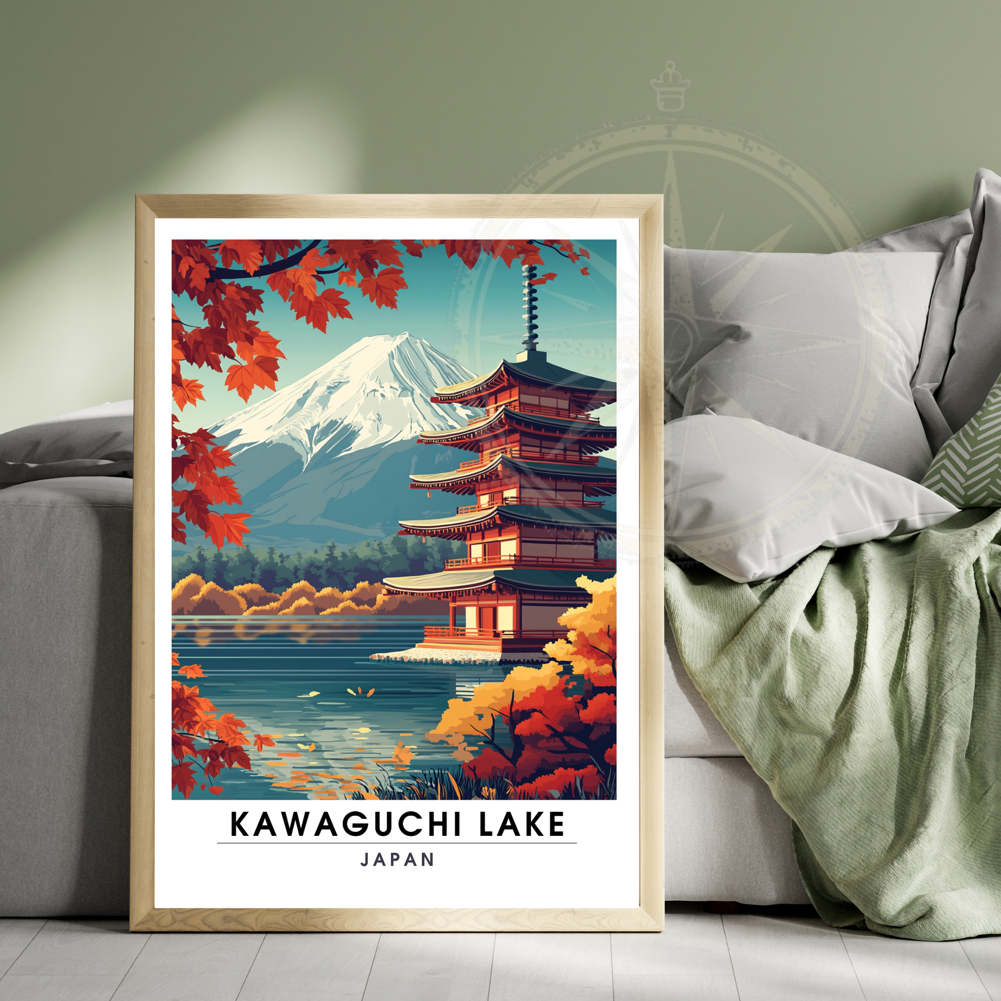 Affiche Kawaguchi Lake| Impression Japan | Affiche Lake
