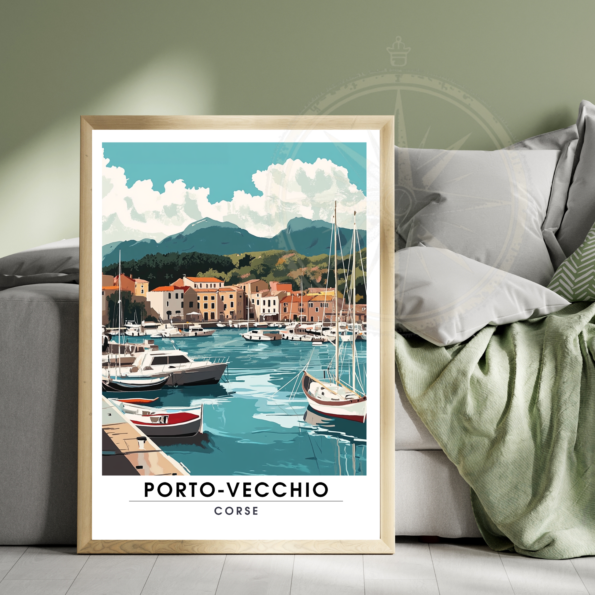 Affiche Porto Vecchio | Impression Corse | Affiche Corse