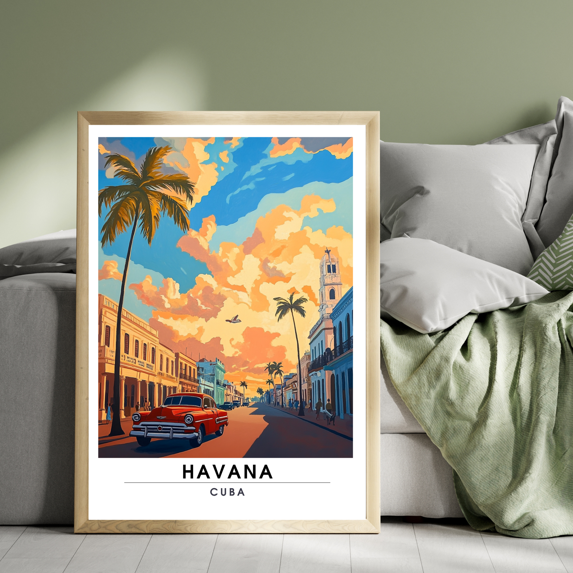 Affiche Havana | Poster de voyage Cuba | Affiche Cuba