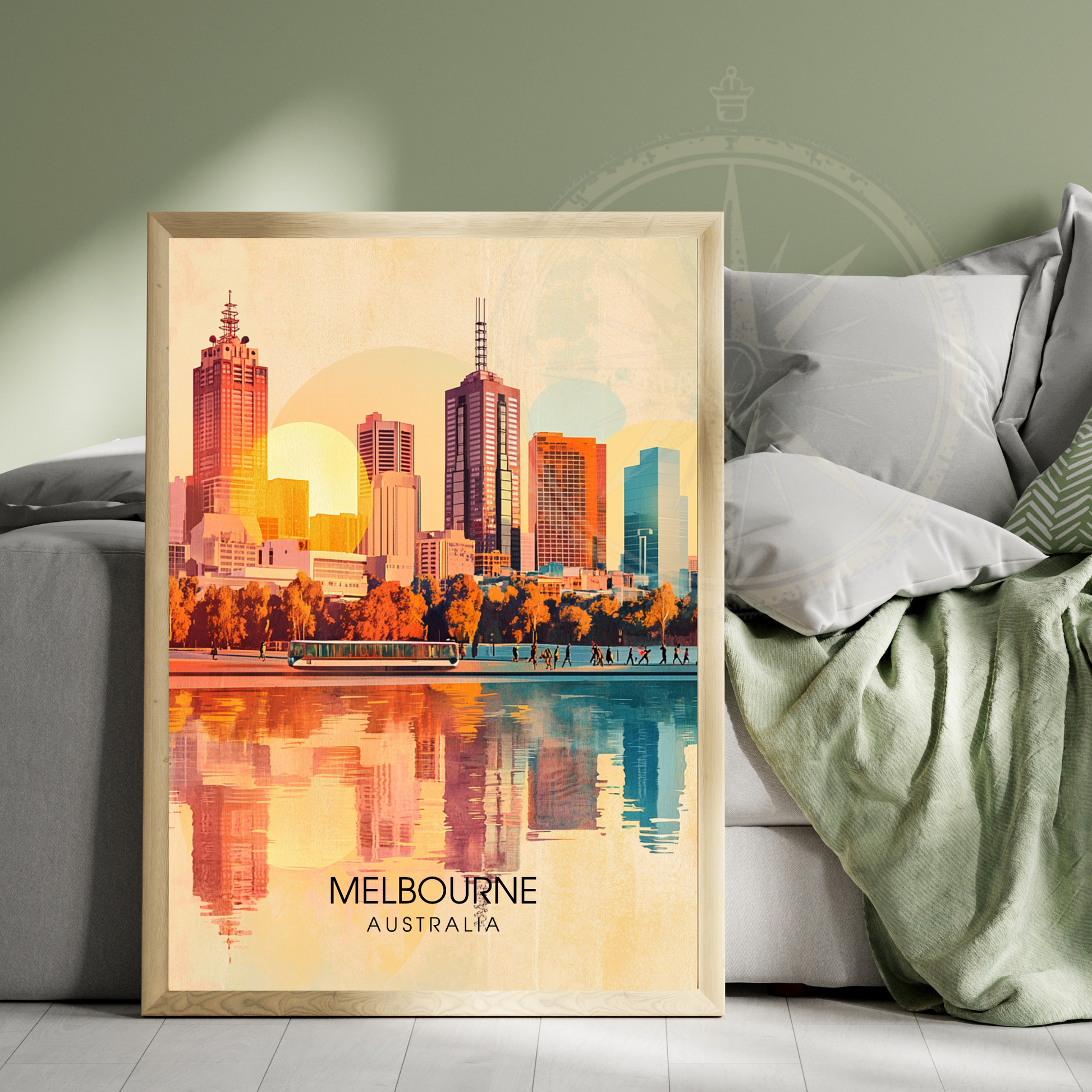 Affiche Melbourne | Poster de voyage Australie | Affiche Australie