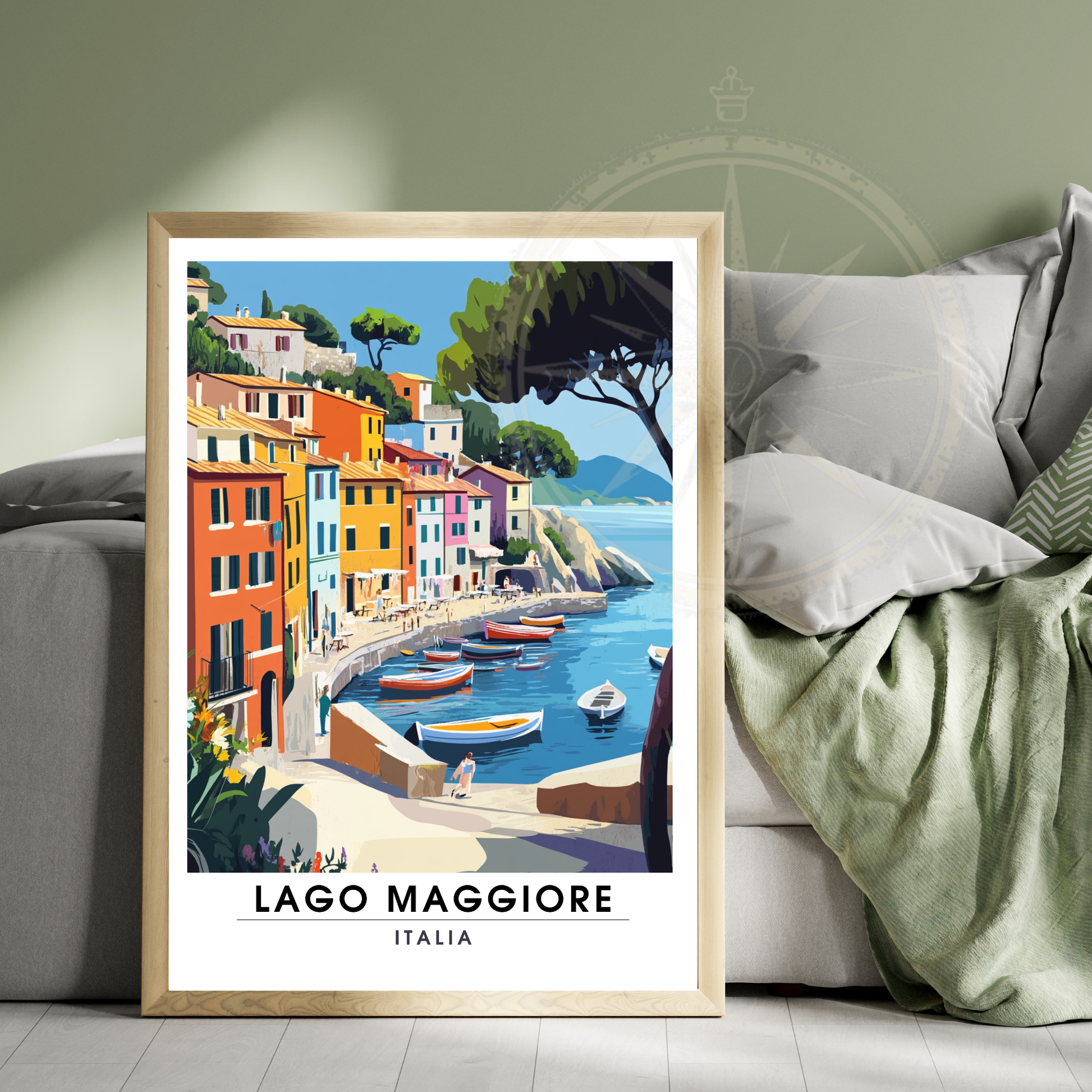 Affiche Lac Majeur | Impression Italie | Affiche Lac