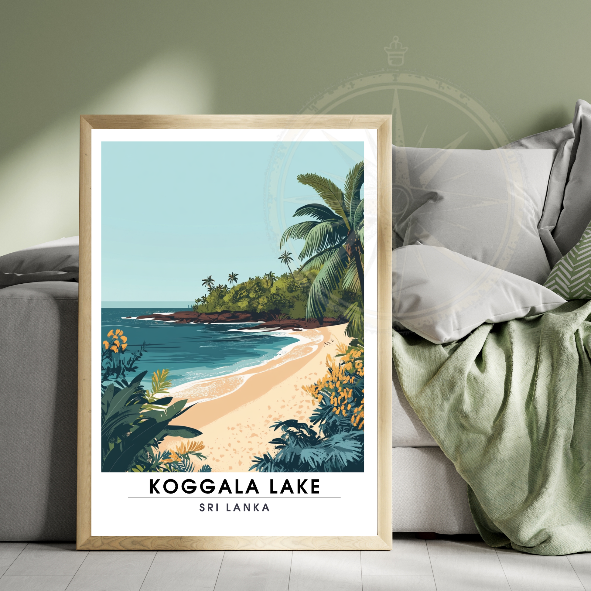 Affiche Lac Koggala | Impressions de voyage Sri Lanka | Affiche Lac
