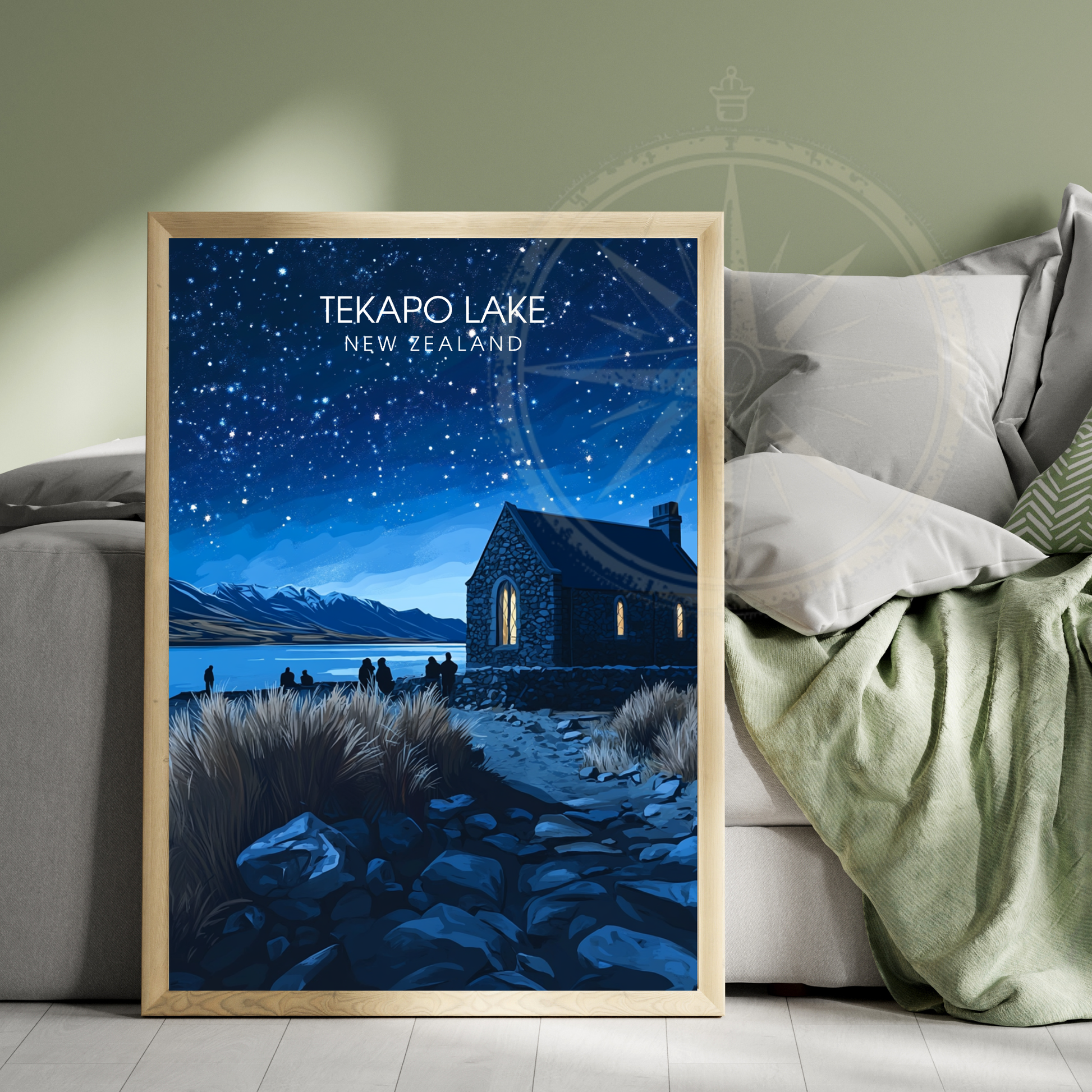 Affiche Lac Tekapo | Impression Nouvelle-Zélande | Affiche Lac