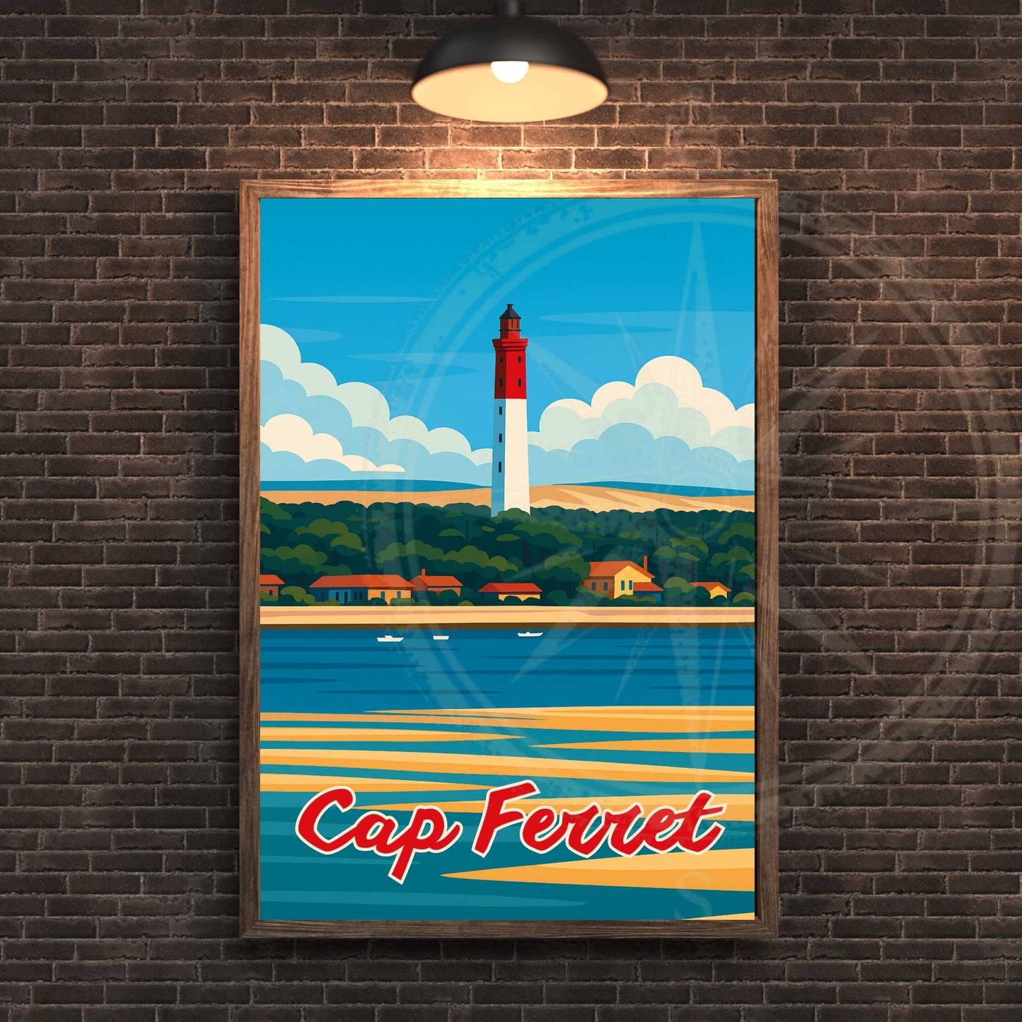 Affiche Cap Ferret | Phare de Cap Ferret | Affiche France