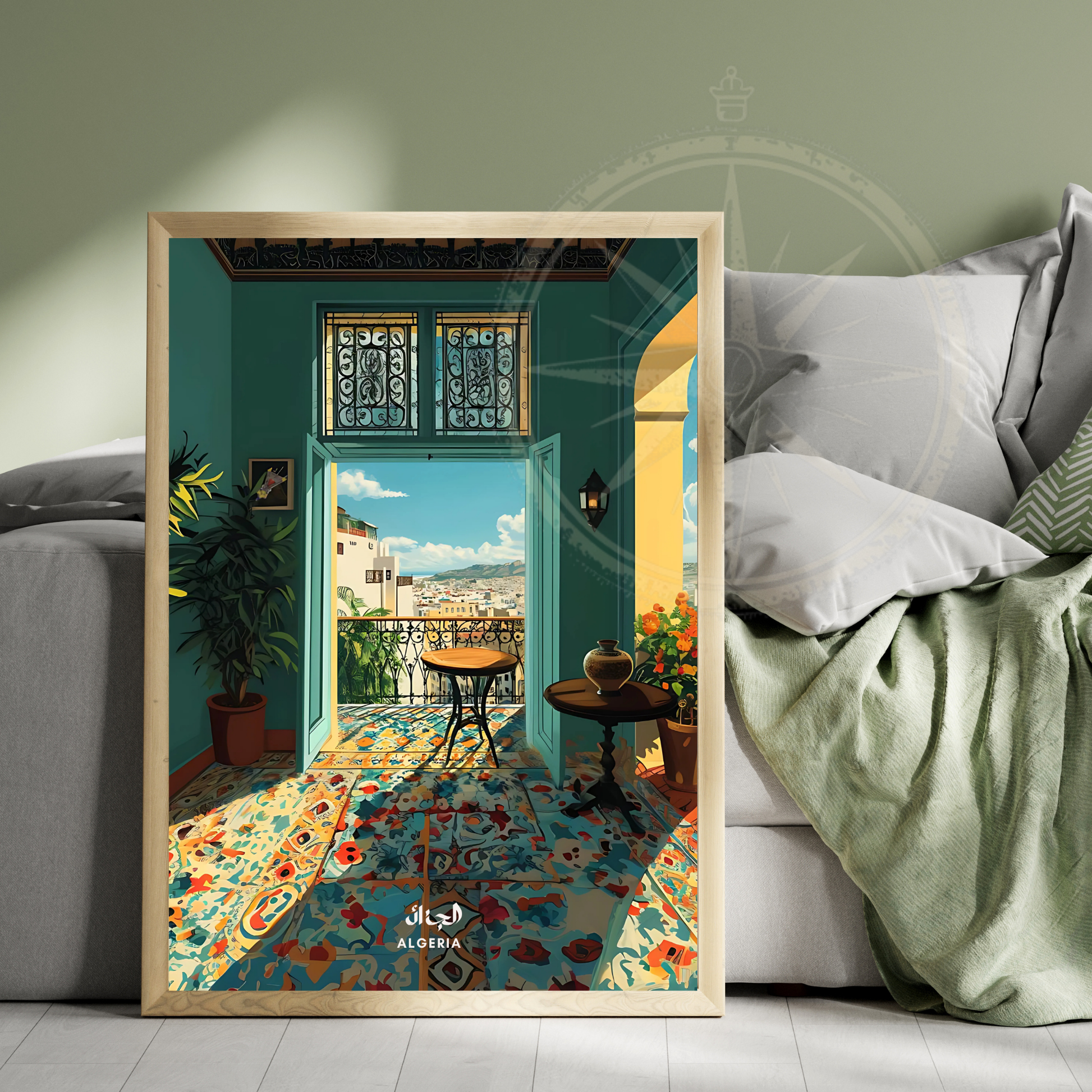Affiche Casbah | Poster de voyage Alger | Affiche Algérie